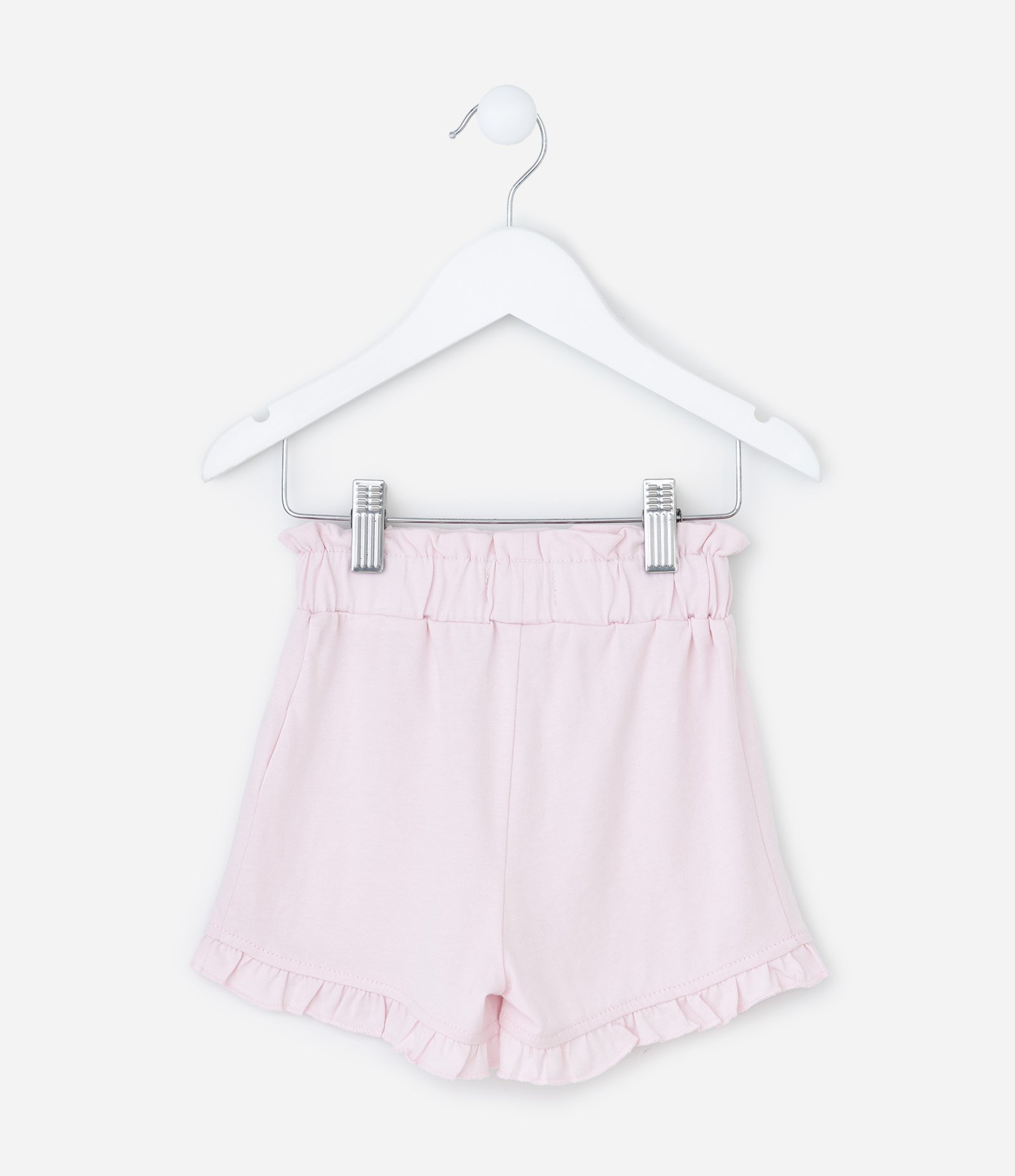 Short Infantil com Babadinho na Barra - Tam 1 a 6 Anos Rosa 2