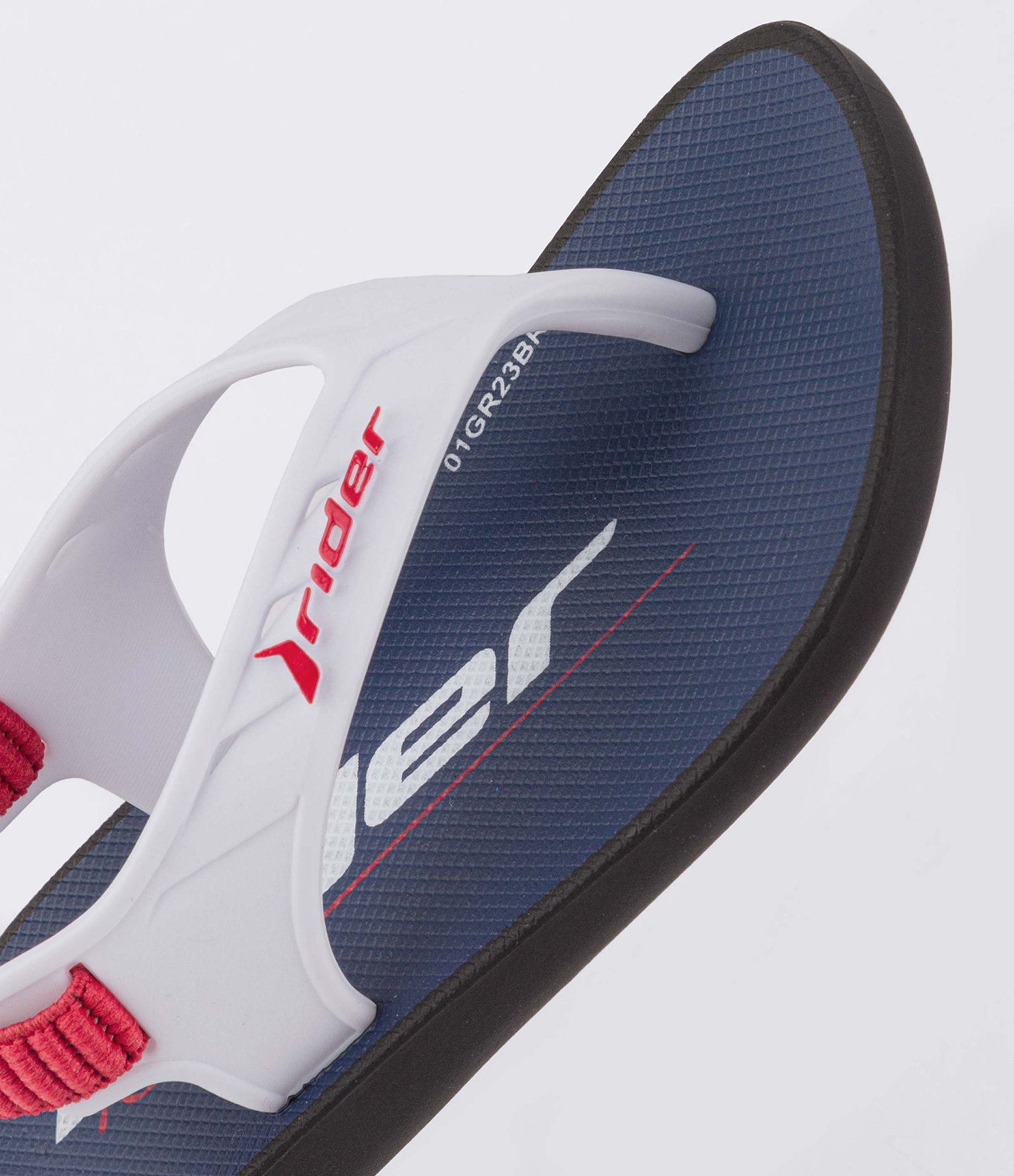 Chinelo Infantil com Elástico Rider - Tam17 ao 25 Azul/Branco 4