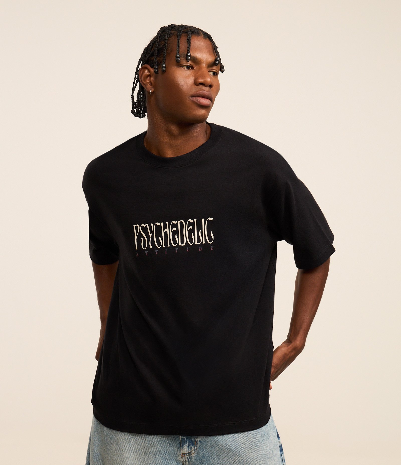 Camiseta Boxy com Estampa do Gasparzinho Psicodélico Cinza 2