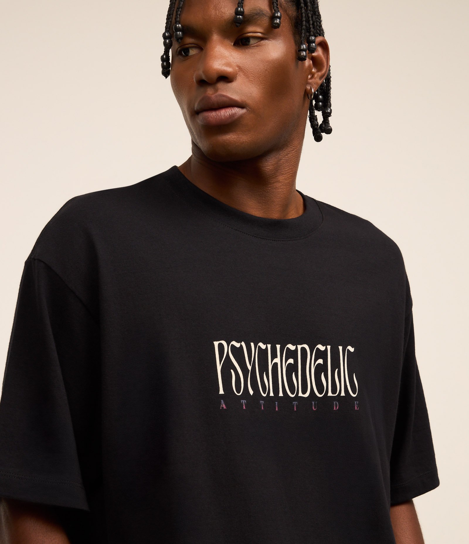 Camiseta Boxy com Estampa do Gasparzinho Psicodélico Cinza 6