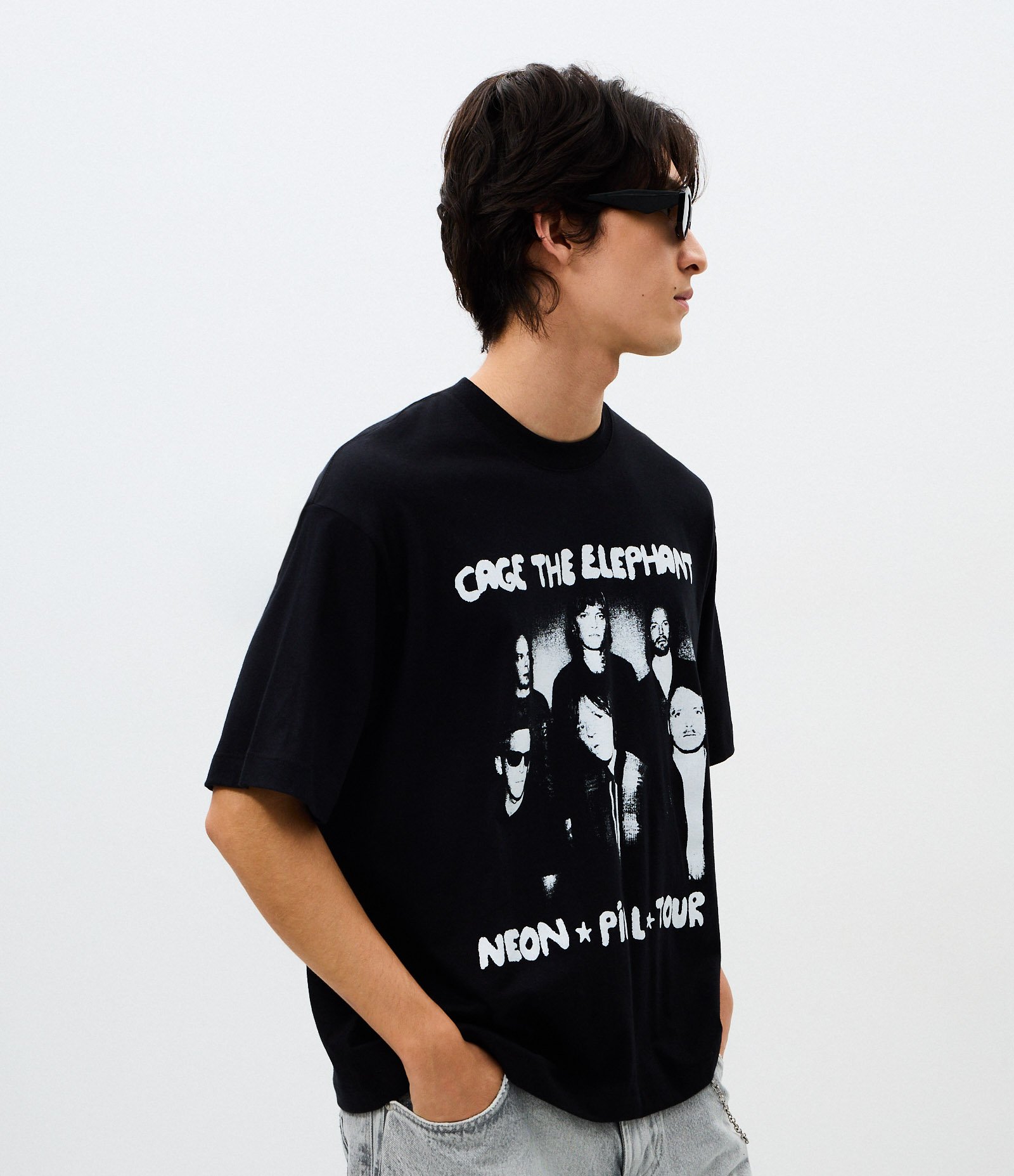 Camiseta Boxy Cage The Elephant Preto 1