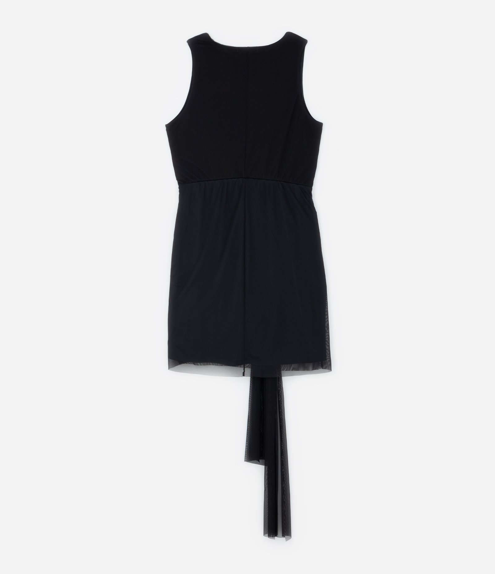 Vestido Body em Tule com Amarração Curve & Plus Size Preto 6