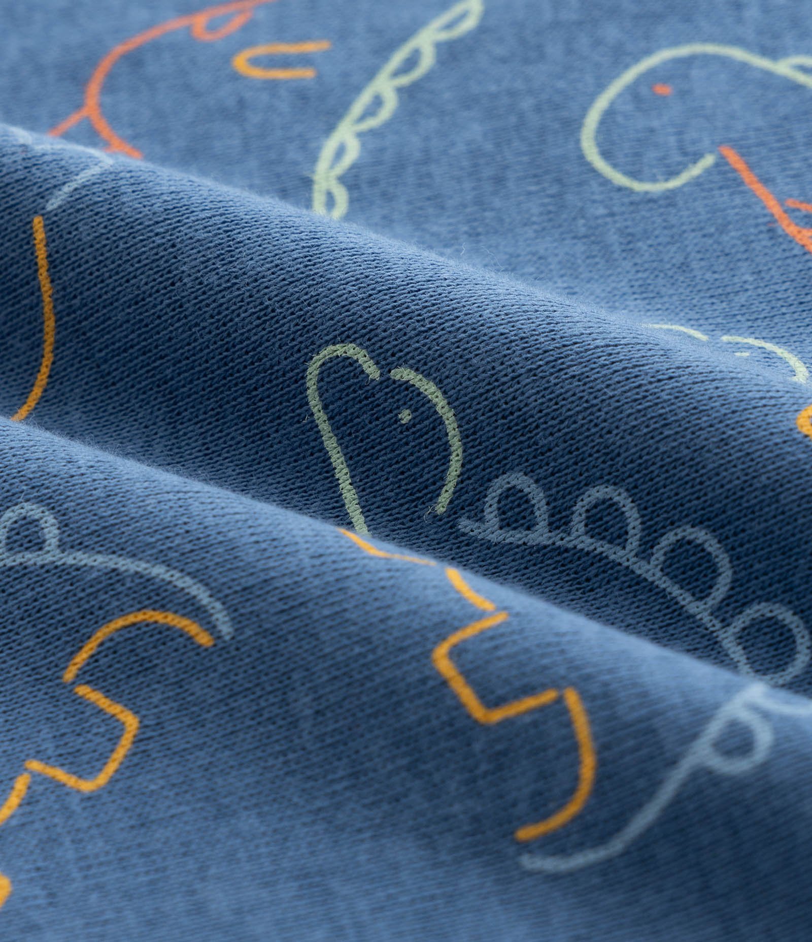 Body Infantil em Ribana com Estampa Dinossauro - Tam RN a 18 meses Azul 4