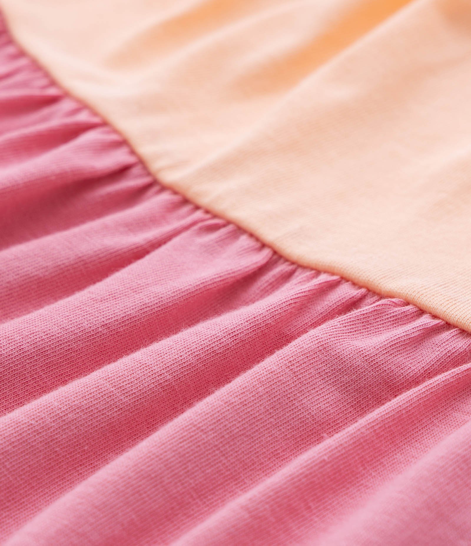 Vestido Marias Infantil com Lacinho Aplicado - Tam 0 a 18 meses Branco/Laranja/Rosa 5