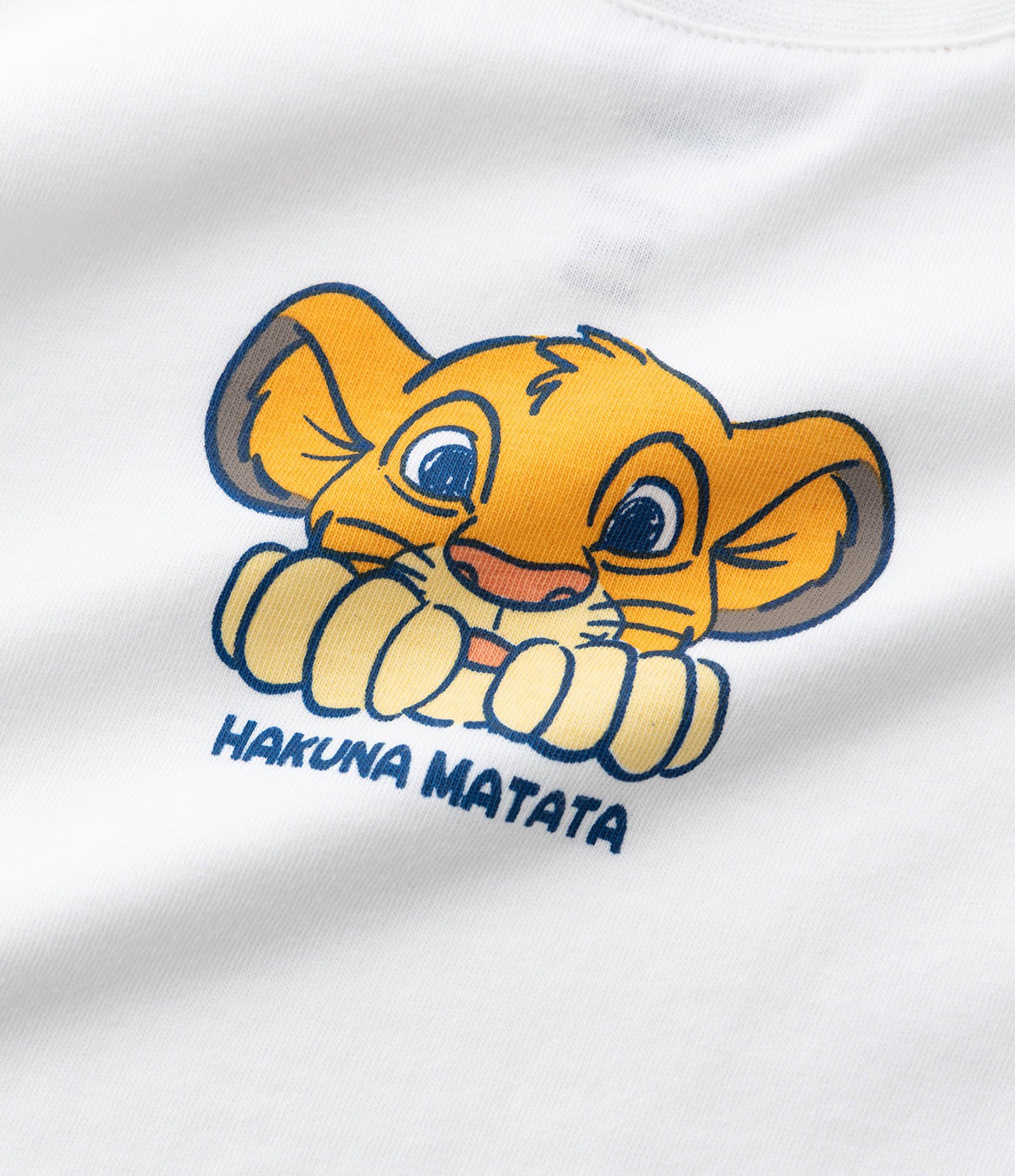 Conjunto em Microfibra com Estampa Rei Leão - Tam 3 a 18 Meses Branco/Laranja 12