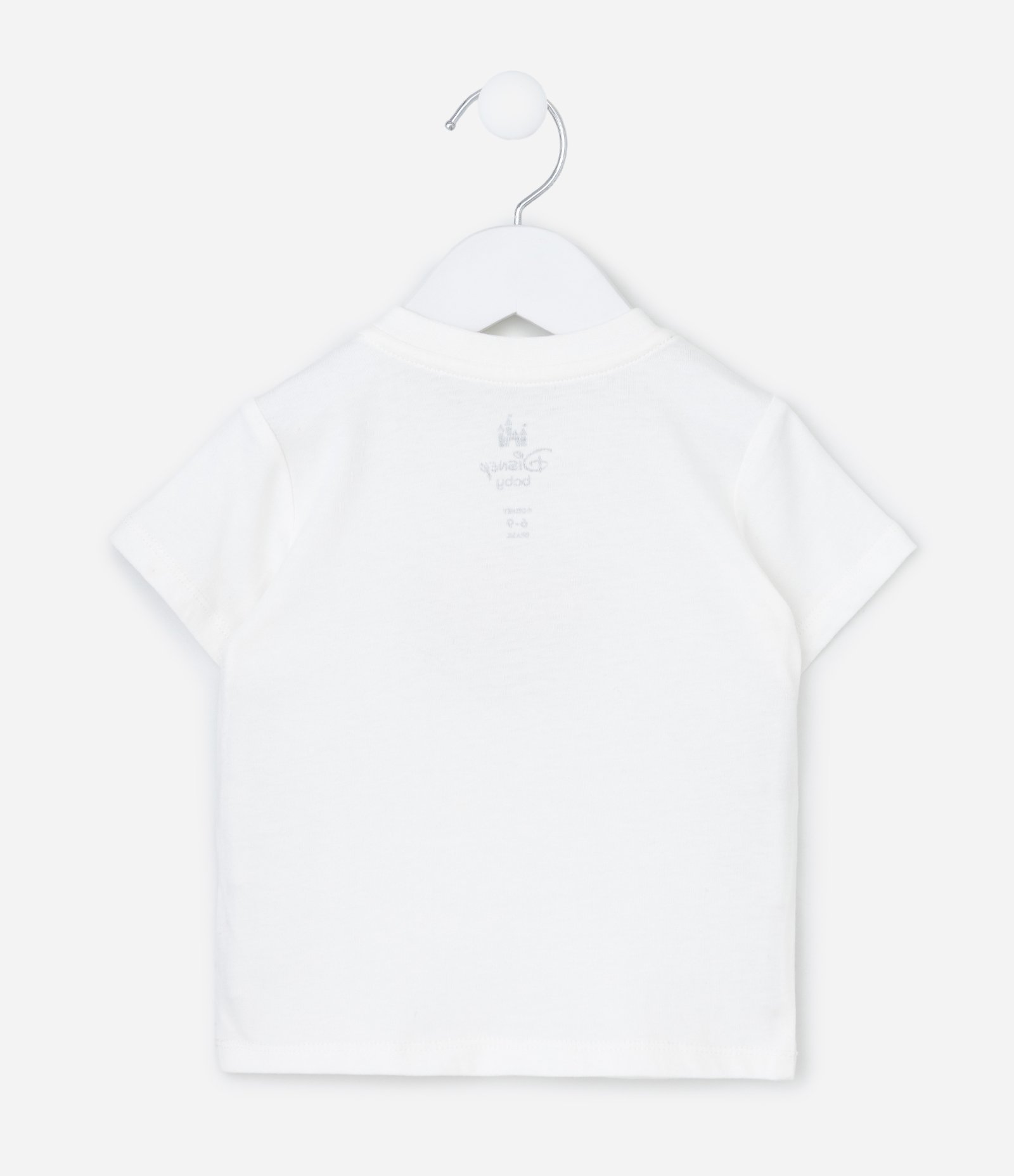 Conjunto em Microfibra com Estampa Rei Leão - Tam 3 a 18 Meses Branco/Laranja 4