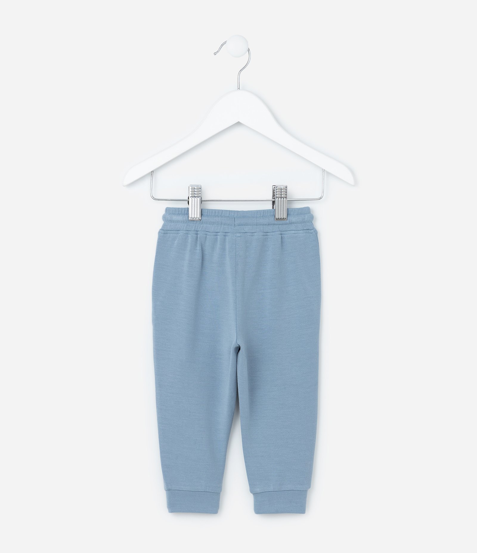 Calça Jogger Infantil em Malha Modal - Tam 0 a 12 meses Azul 2