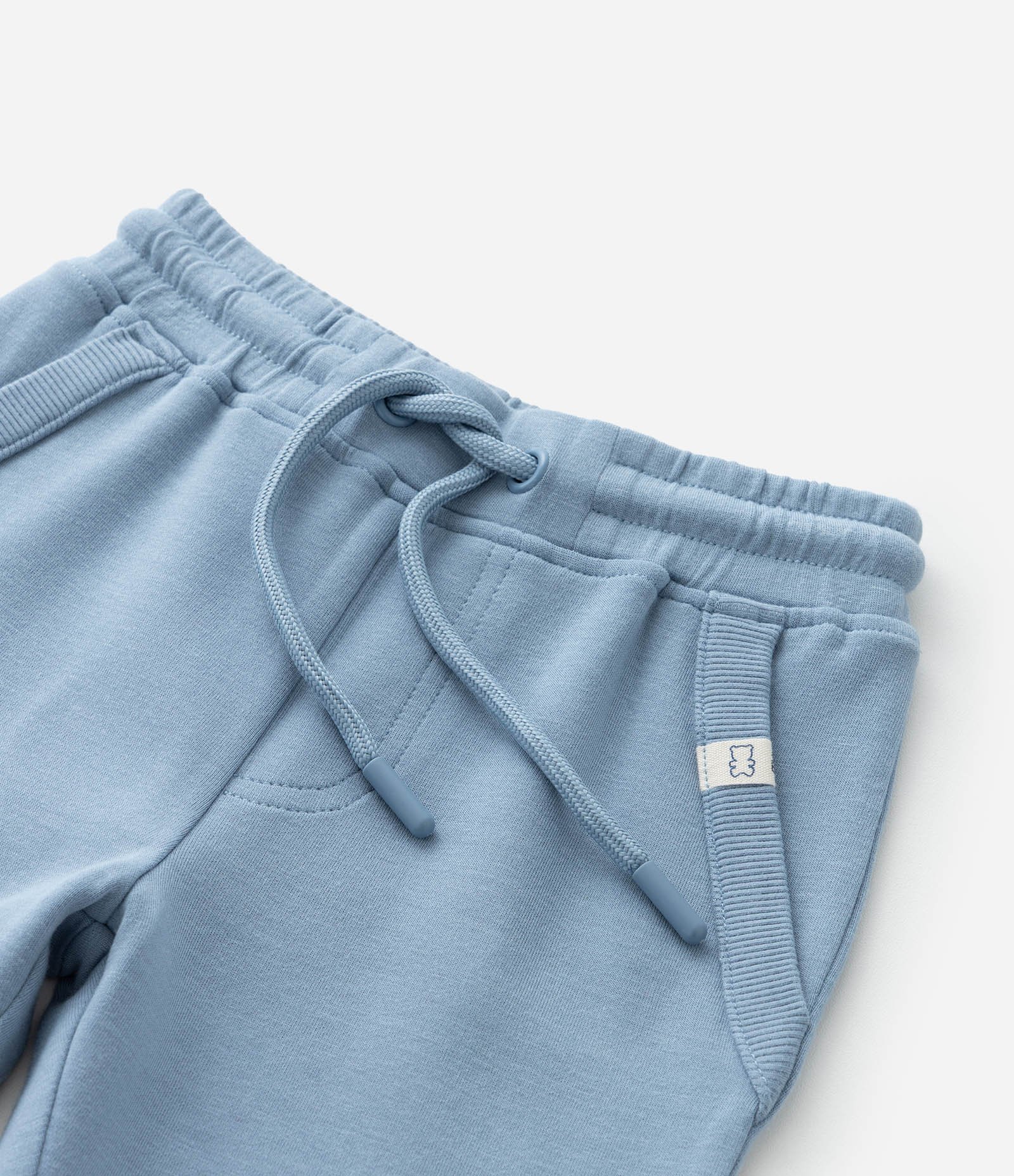 Calça Jogger Infantil em Malha Modal - Tam 0 a 12 meses Azul 5