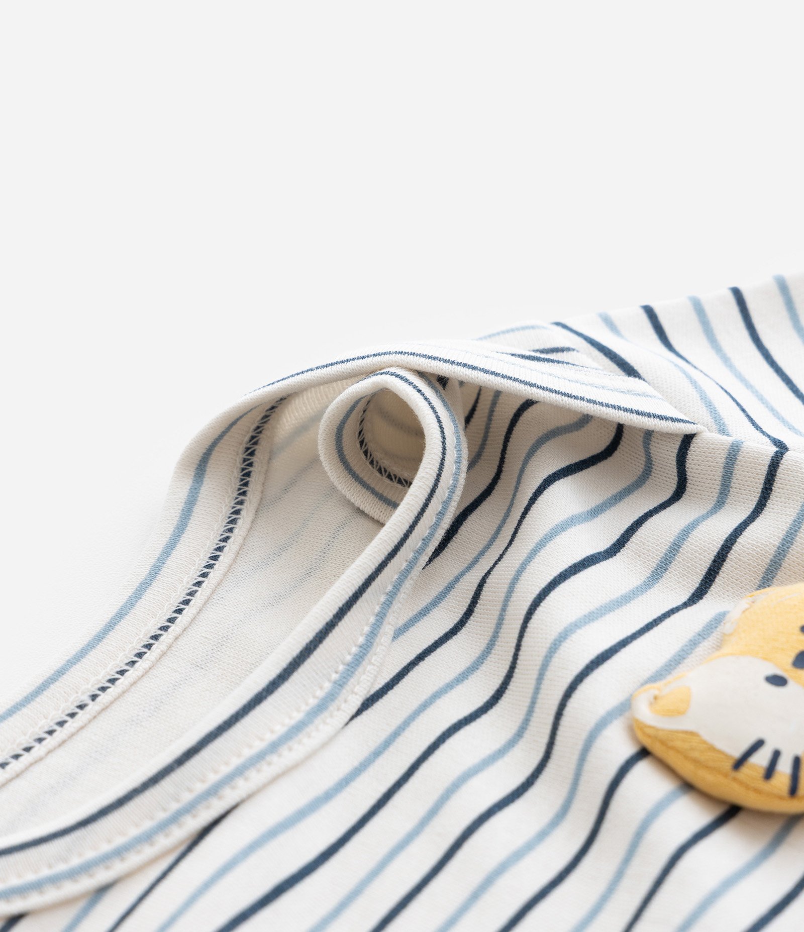 Body Infantil com Estampa Interativa de Gatinho - Tam 0 a 18 meses Branco 5