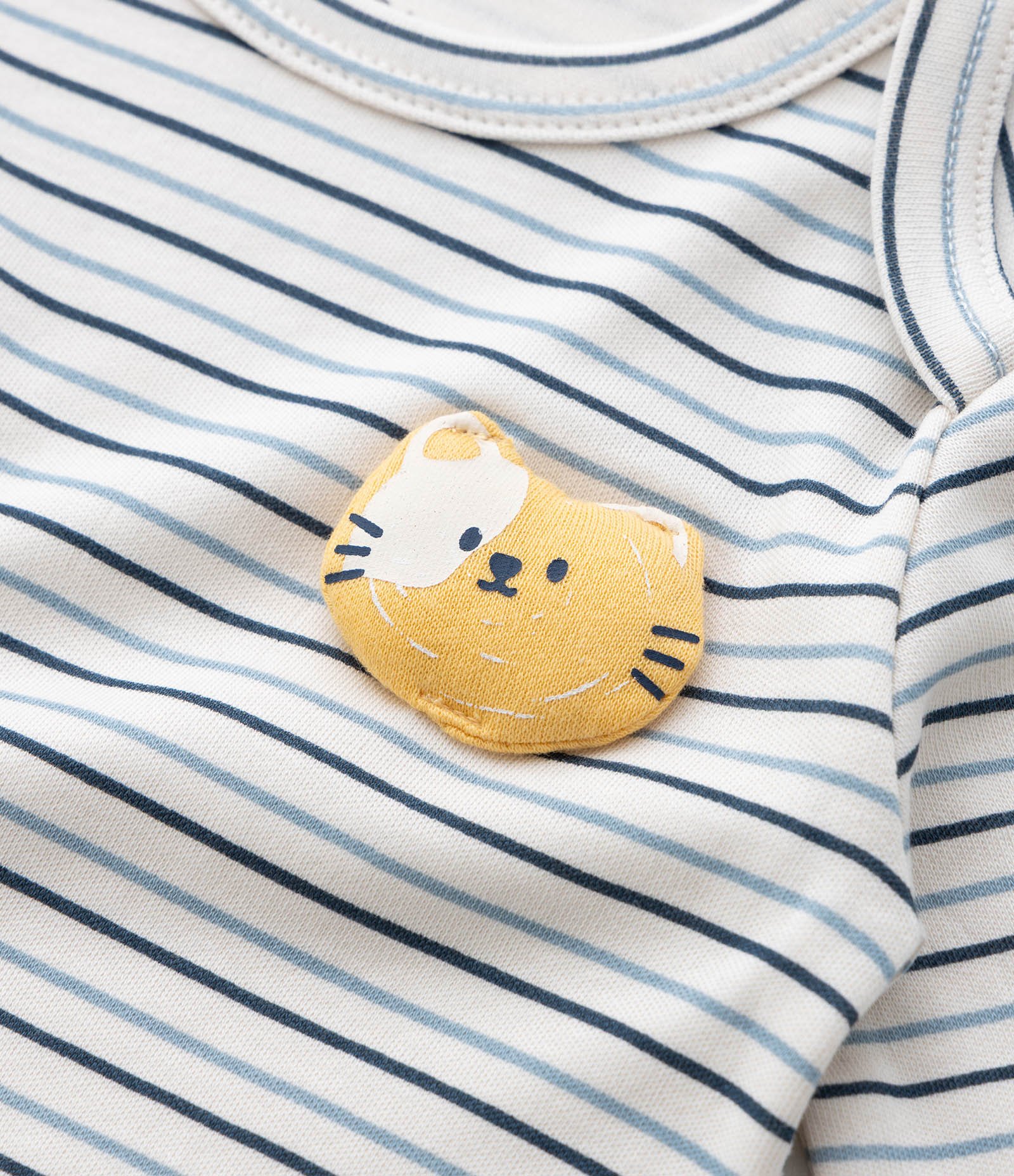 Body Infantil com Estampa Interativa de Gatinho - Tam 0 a 18 meses Branco 7