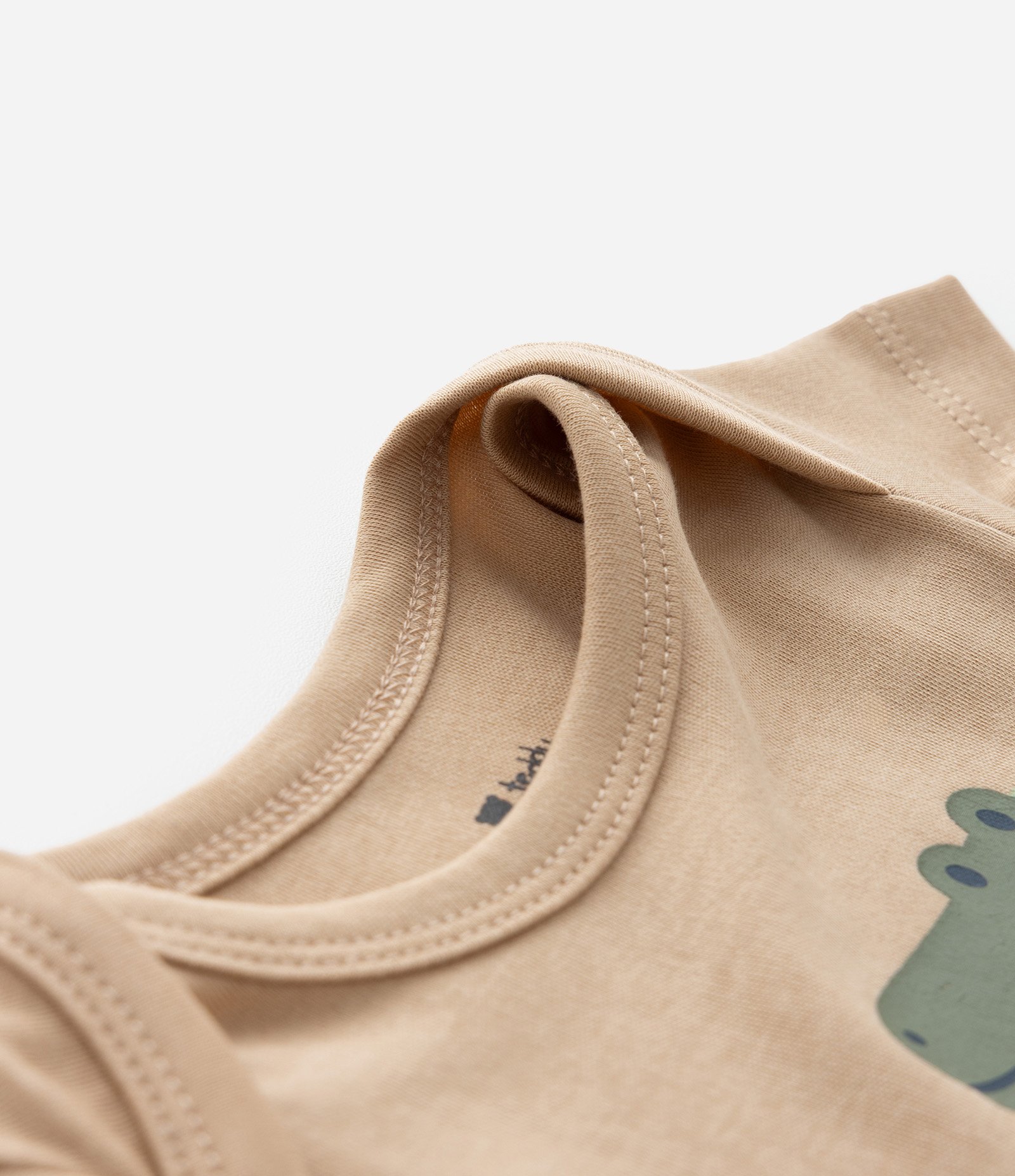 Body Infantil com Estampa Jacaré e Caracol - Tam 0 a 18 meses Marrom 5