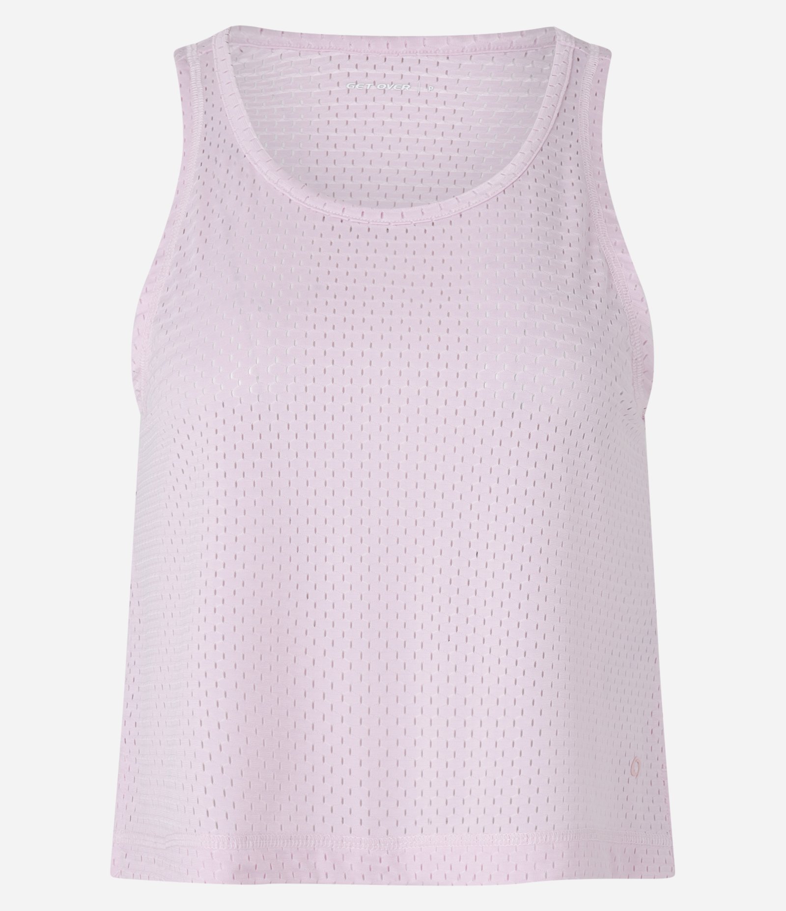 Regata Esportiva Furadinha em Microfibra com Decote U Rosa 3