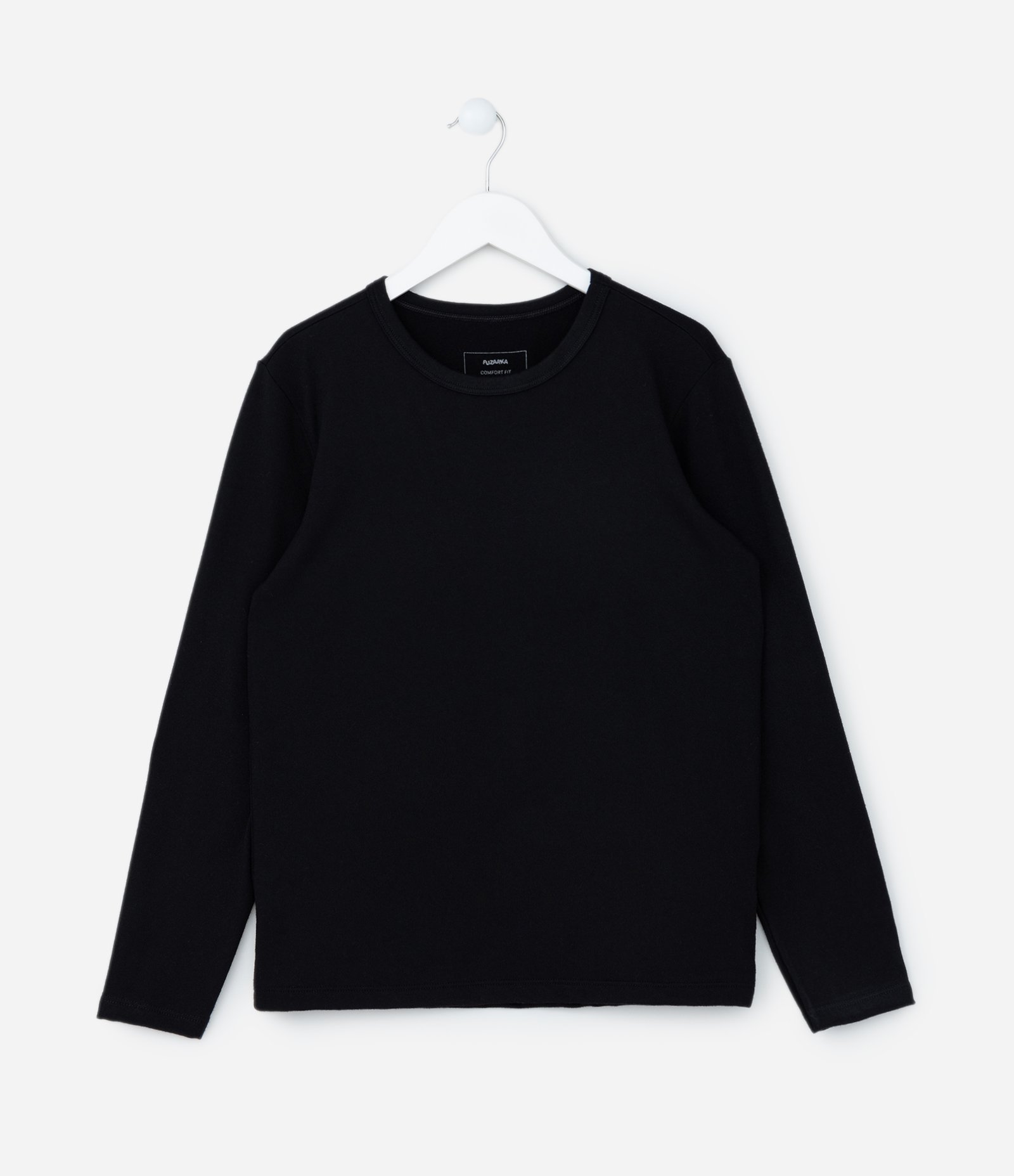 Camiseta Infantil Básica em Suedine - Tam 5 a 14 Anos Preto 1