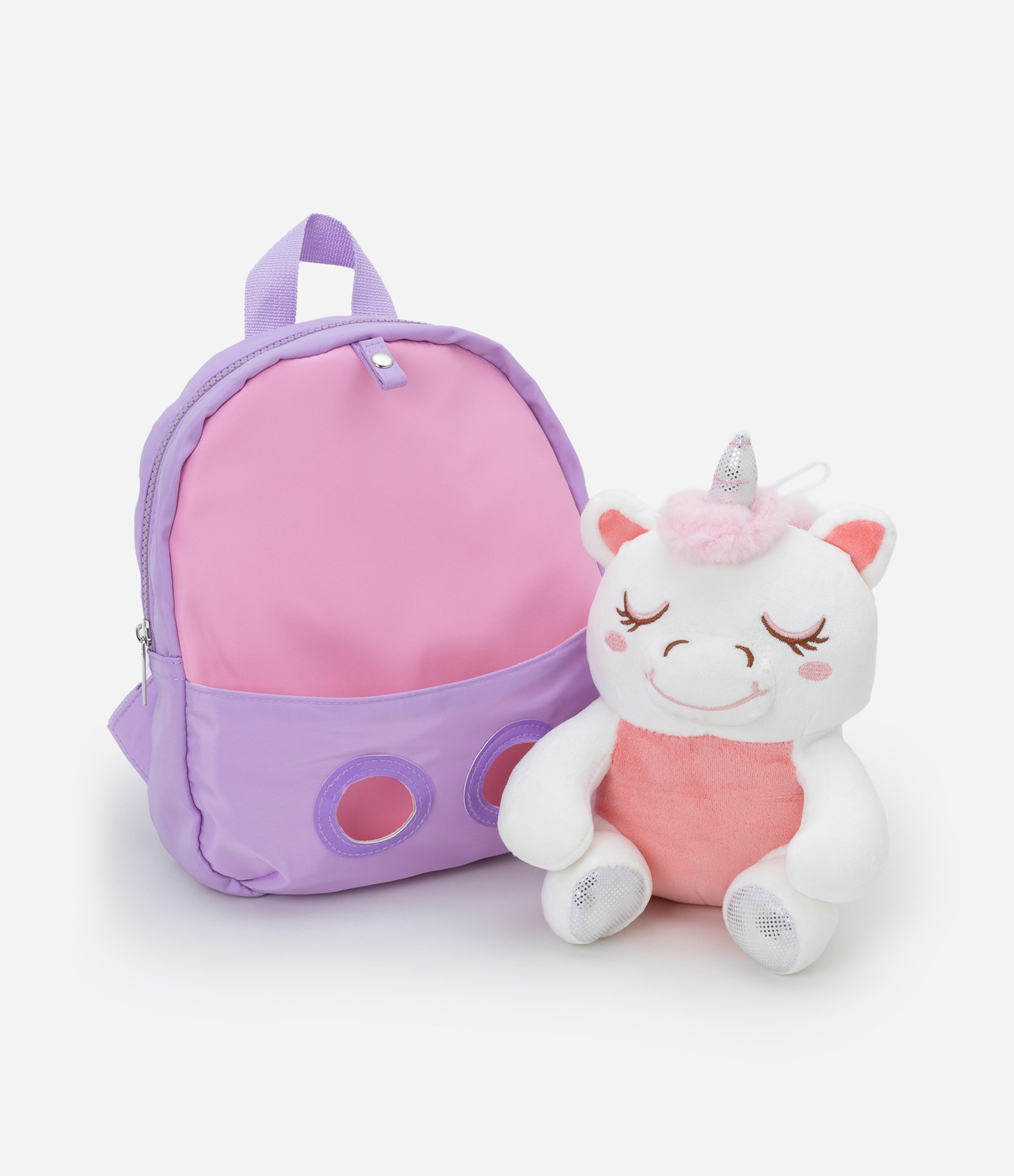 Mochila Infantil com Unicórnio 3D - Tam Único Roxo 9