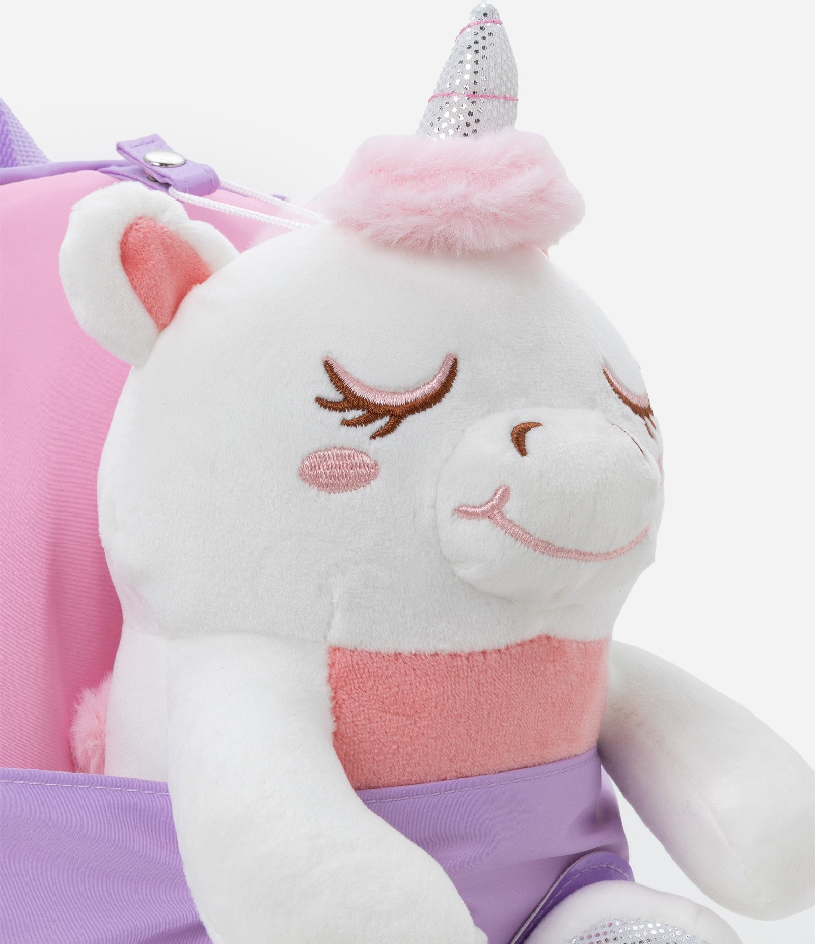 Mochila Infantil com Unicórnio 3D - Tam Único Roxo 4