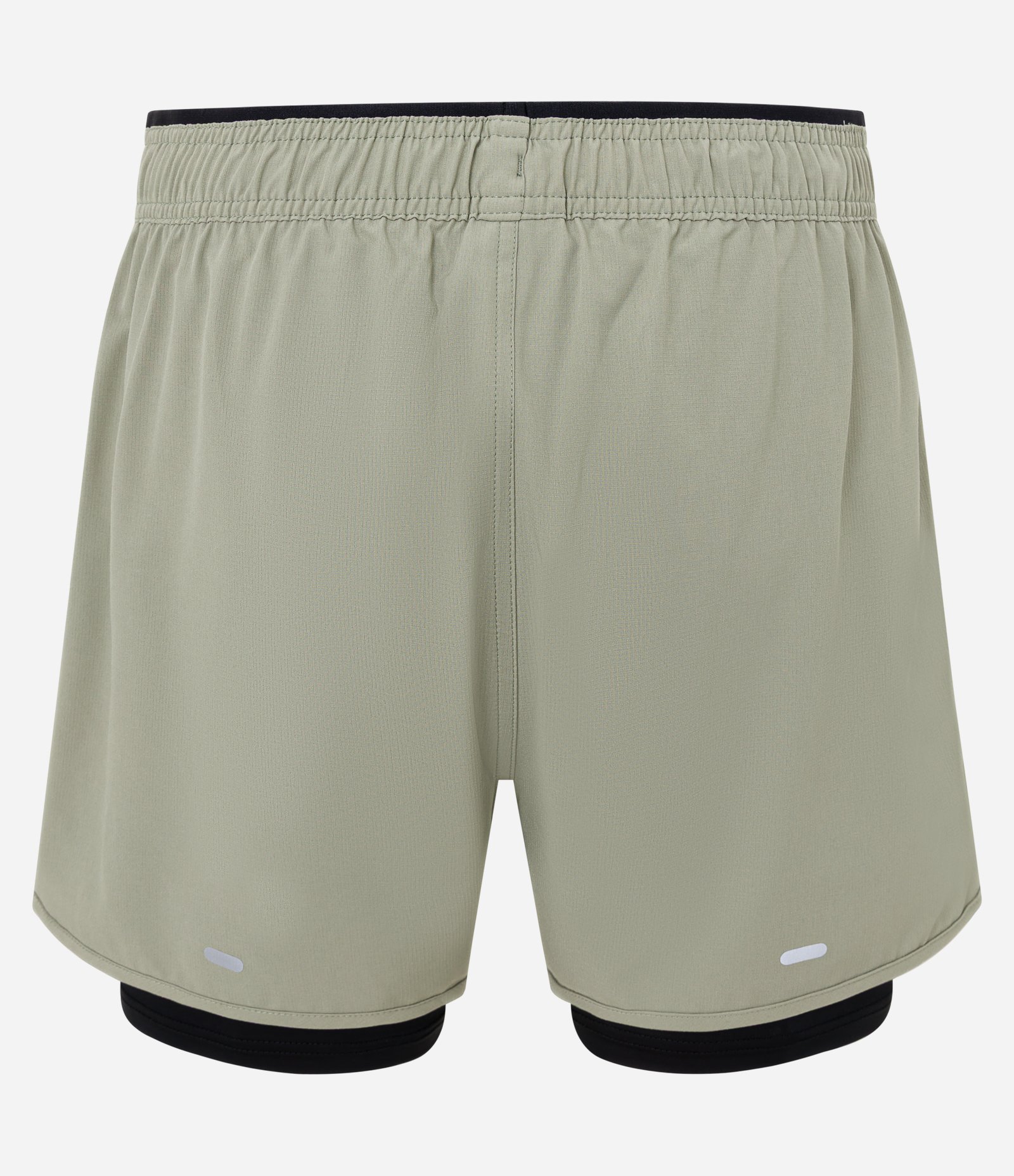 Bermuda Esportiva com Short de Compressão e Detalhe Refletivo Verde 9