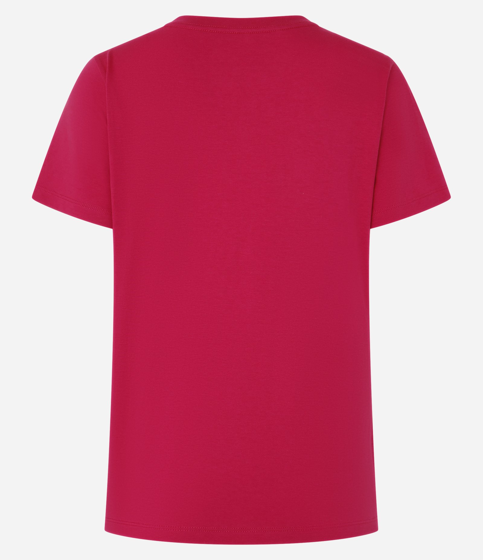 Camiseta Básica em Algodão com Manga Curta Rosa 2