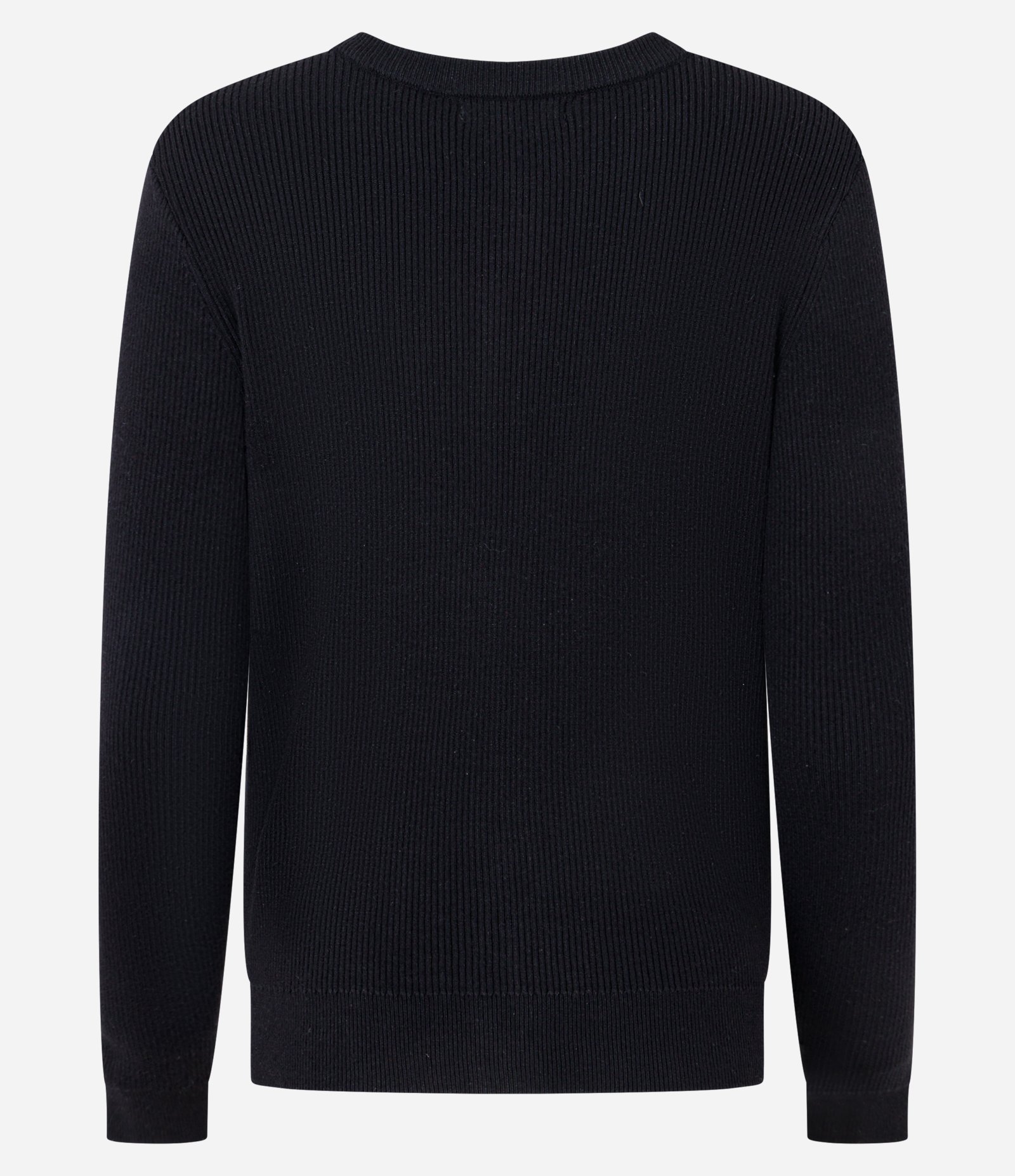 Cardigan Básico em Tricô Canelado com Botões Metalizados Preto 7