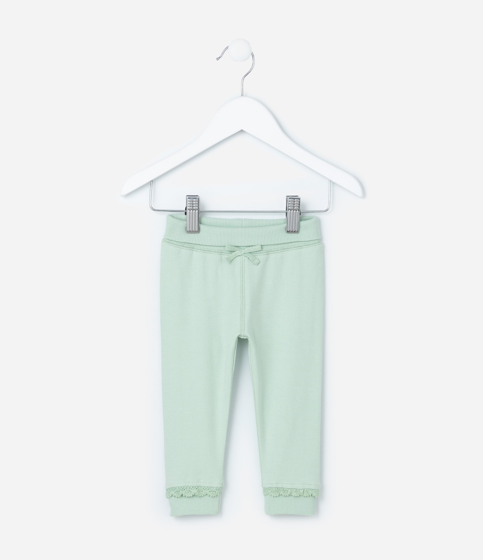 Calça Infantil com Cós Virado e Laço Aplicado - Tam RN a 18 Meses 2