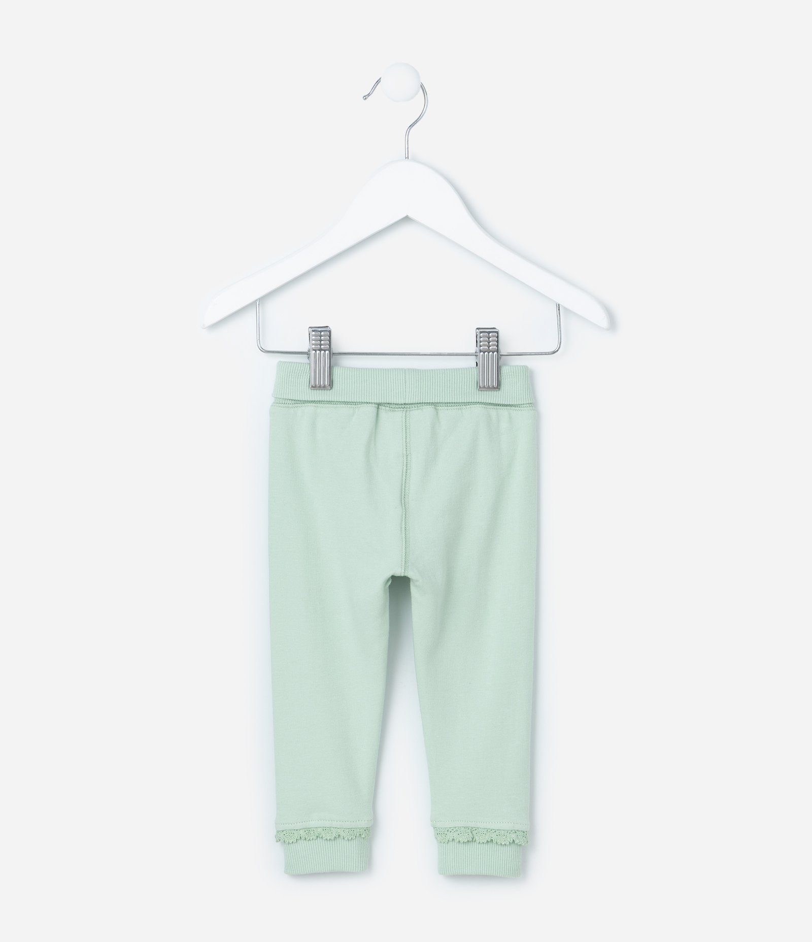 Calça Infantil com Cós Virado e Laço Aplicado - Tam RN a 18 Meses 3