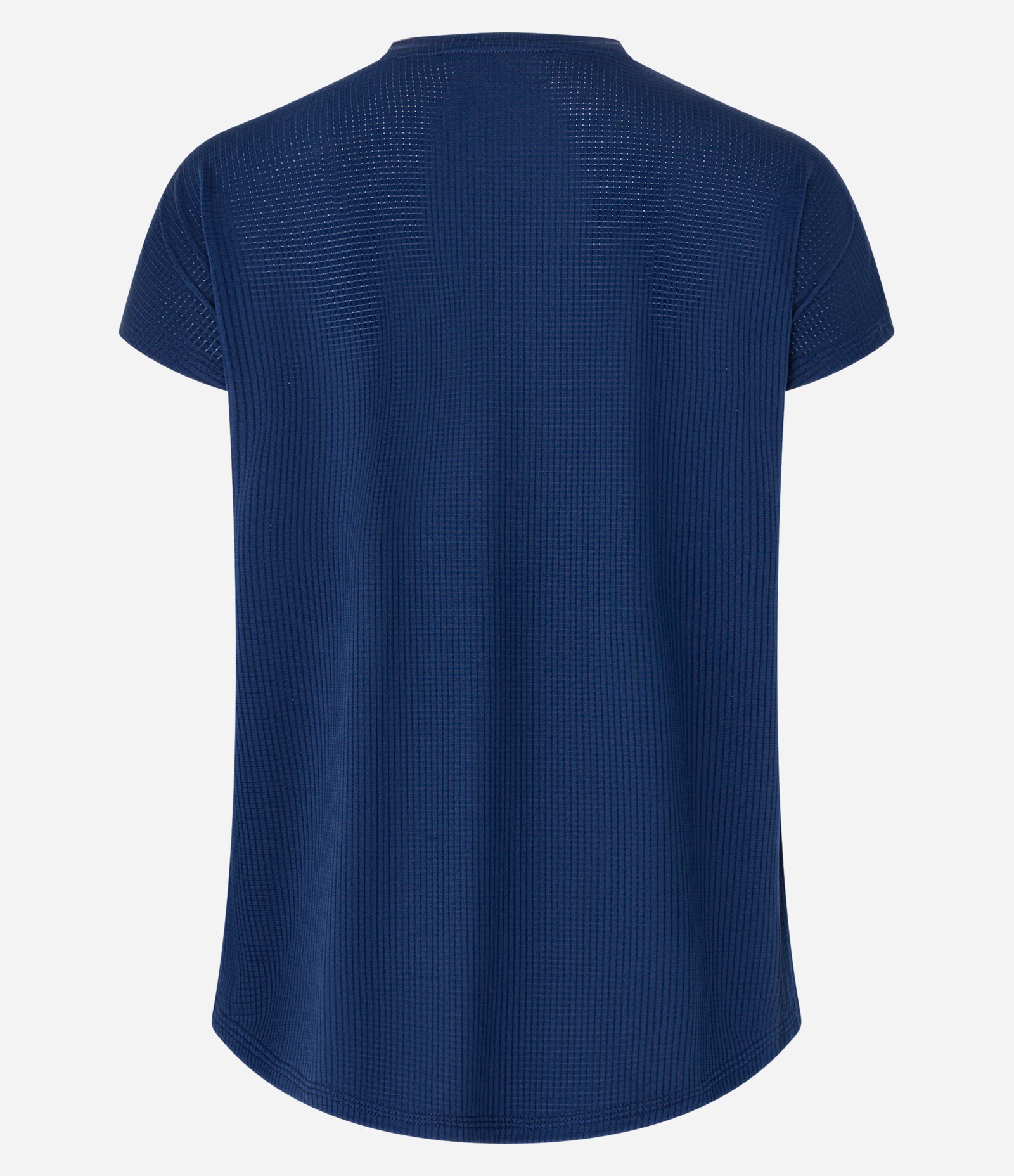 Camiseta Esportiva em Microfibra com Decote Redondo Azul 3