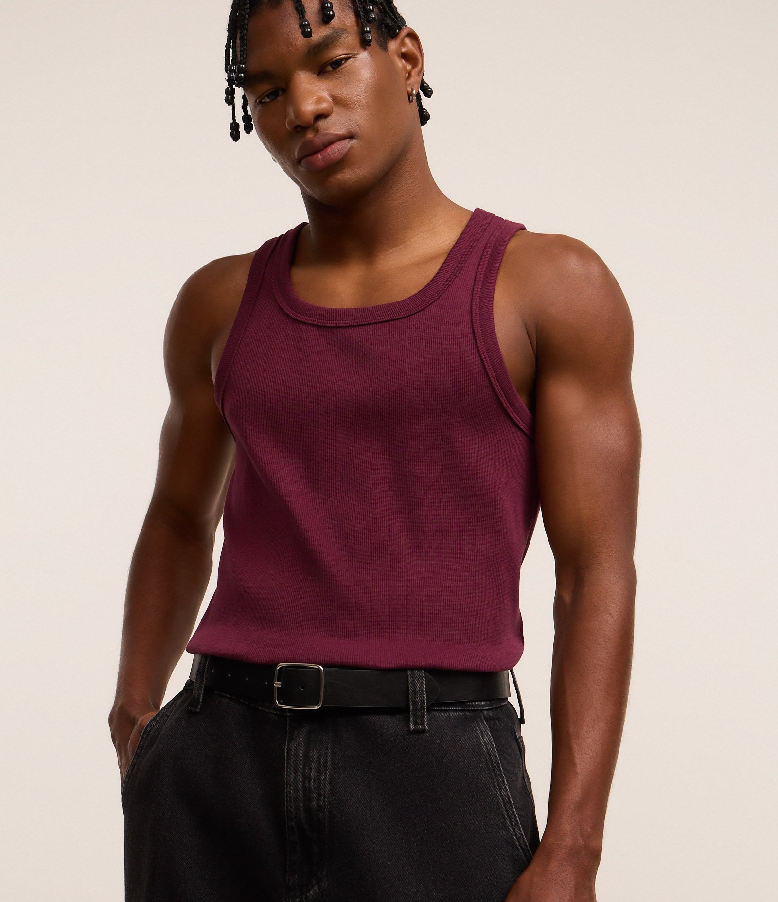 Cinto Reversível em Material Sintético com Fivela Fina Preto 4