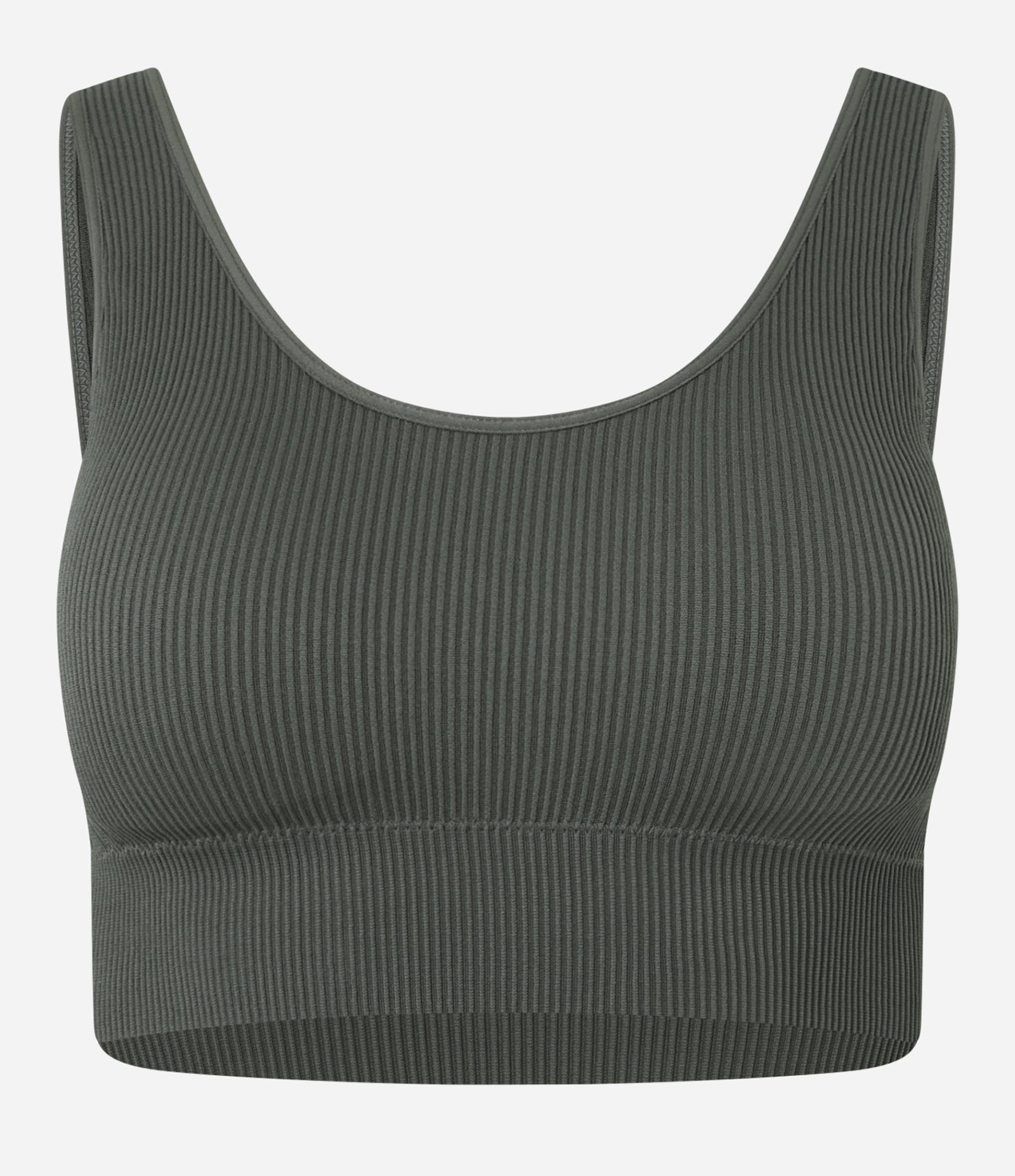 Top Bojo Esportivo Seamless com Alças Largas Verde 6