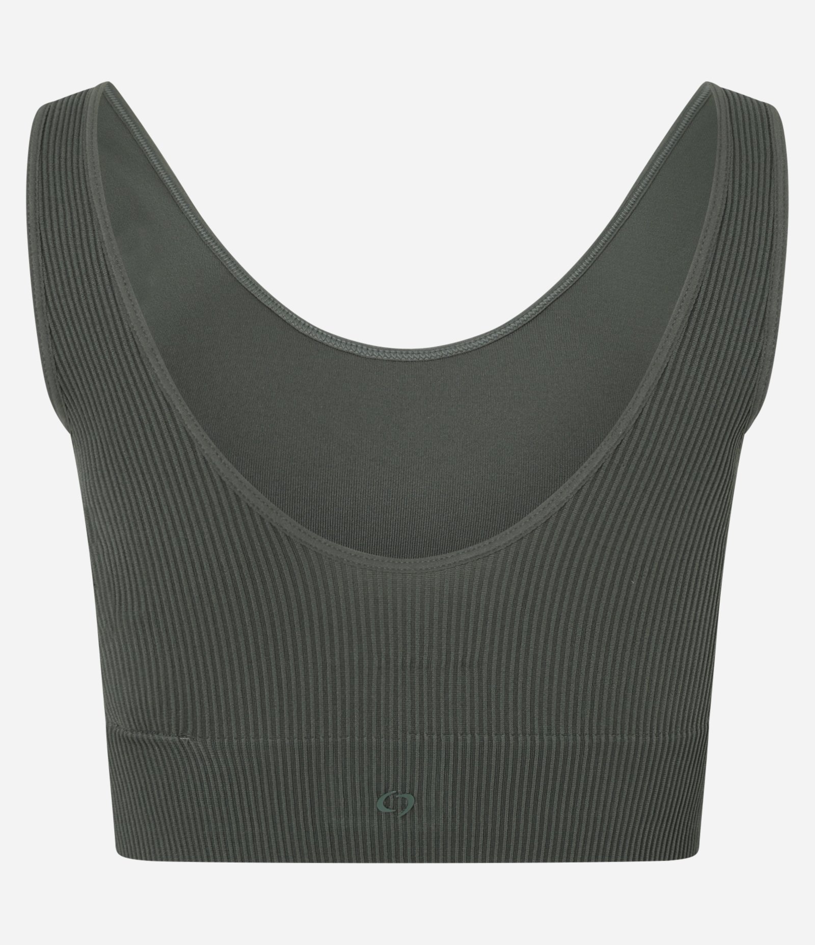 Top Bojo Esportivo Seamless com Alças Largas Verde 8