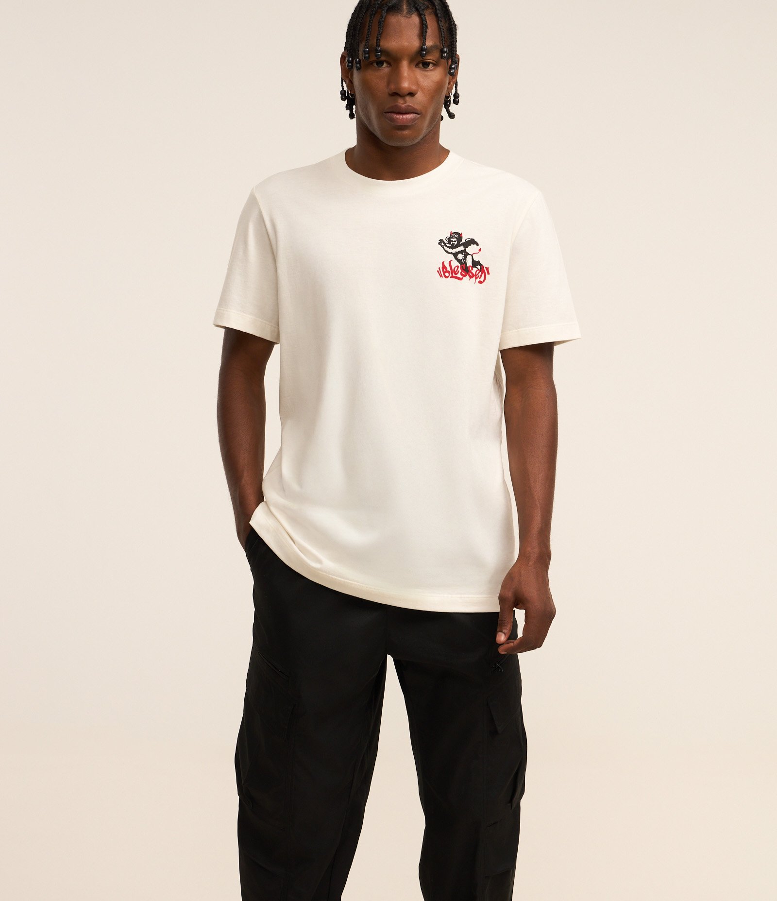 Calça Reta com Bolso Cargo Preto 3