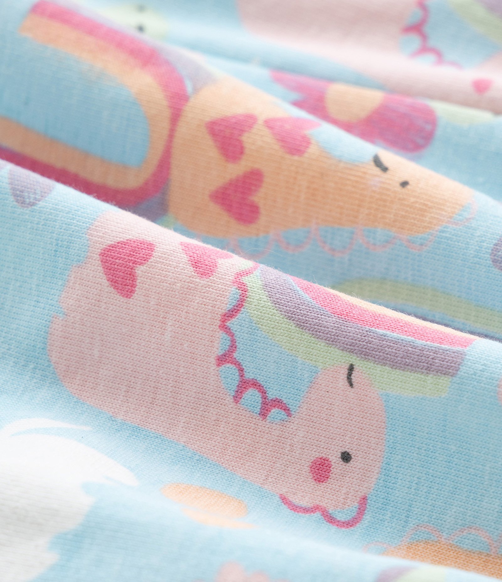 Macaquinho Infantil com Estampa Dinos e Unicórnios - Tam 0 a 18 meses Azul 4