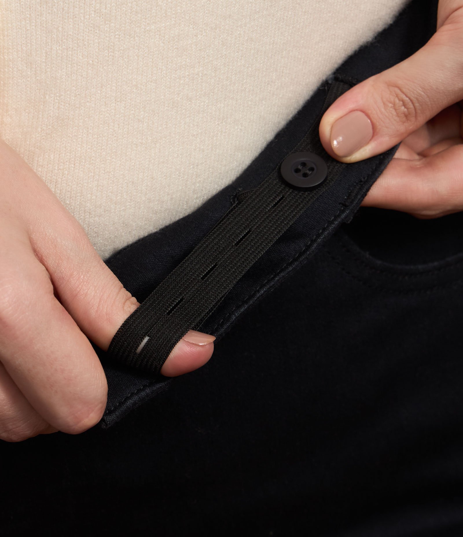 Calça Flare Push Up Jeans com Tule Interno Curve & Plus Size Preto 5