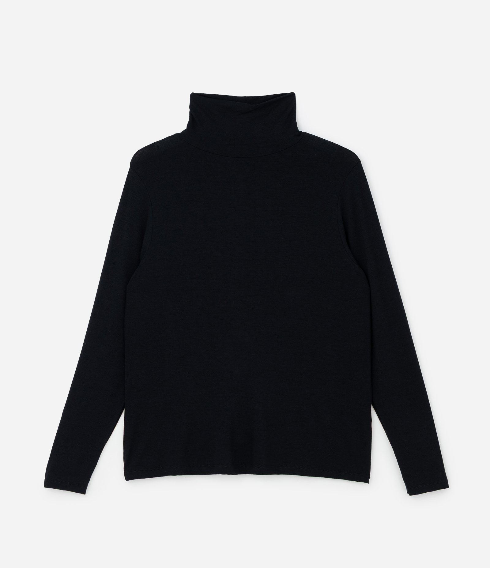 Blusa Gola Alta em Viscolycra Curve & Plus Size Preto 4