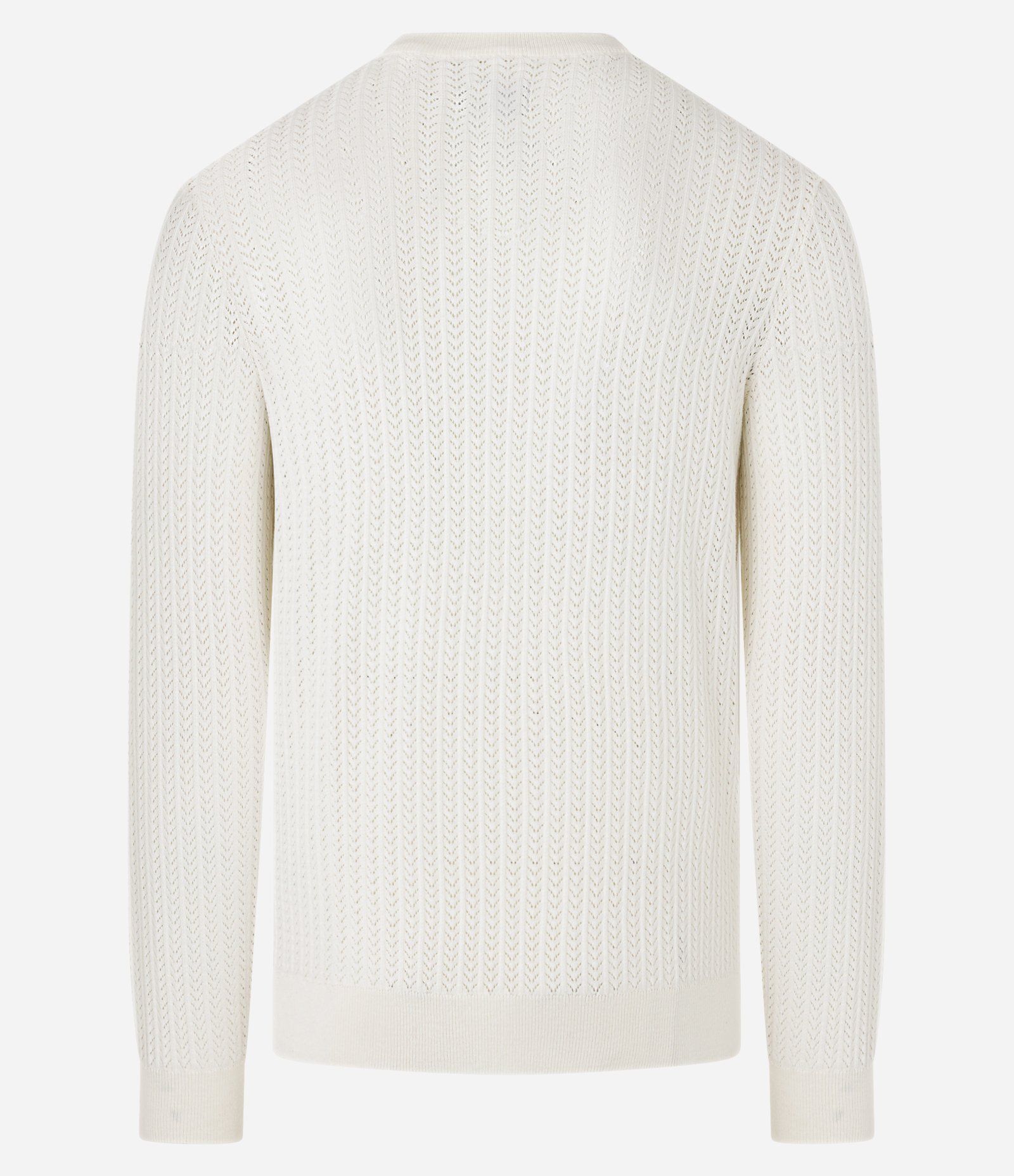 Camiseta Regular em Jacquard Texturizada Branco 8