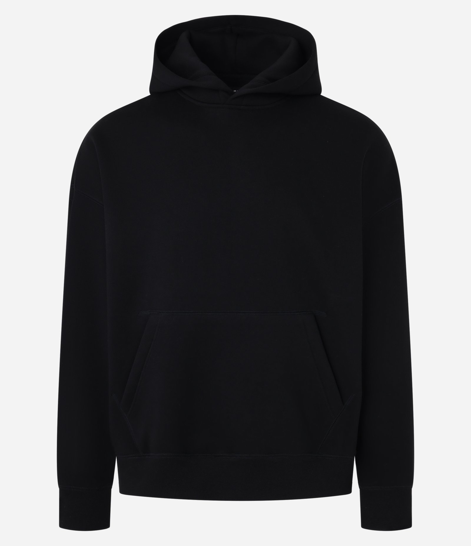 Casaco Boxy em Moletom com Felpa Liso Preto 6