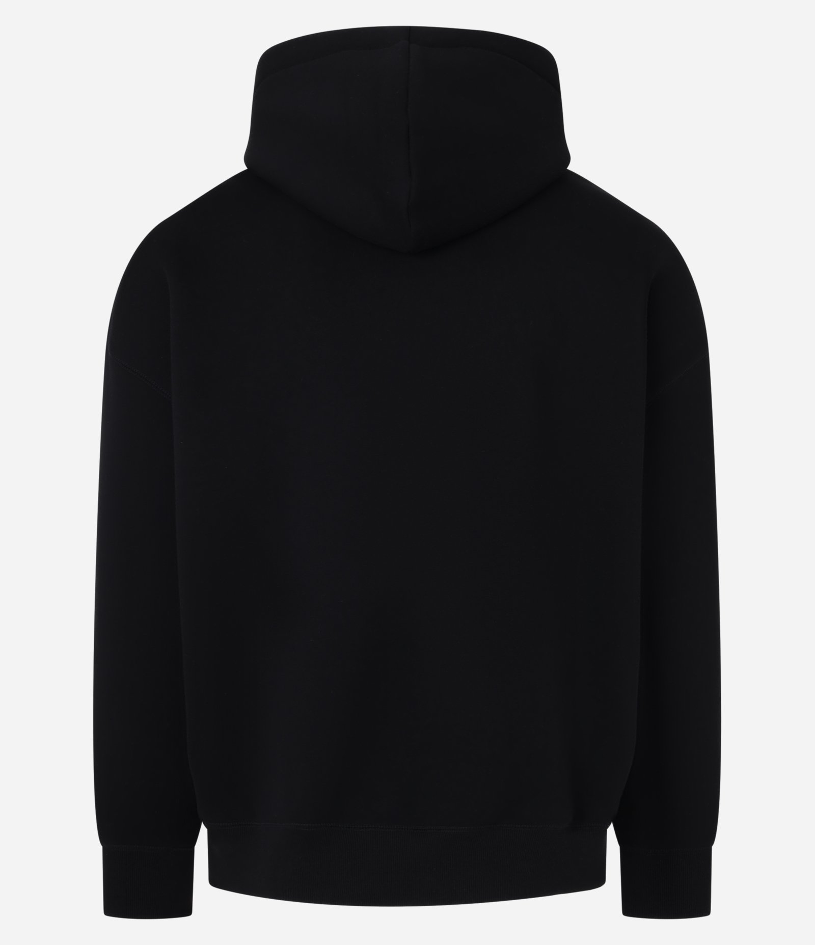 Casaco Boxy em Moletom com Felpa Liso Preto 7