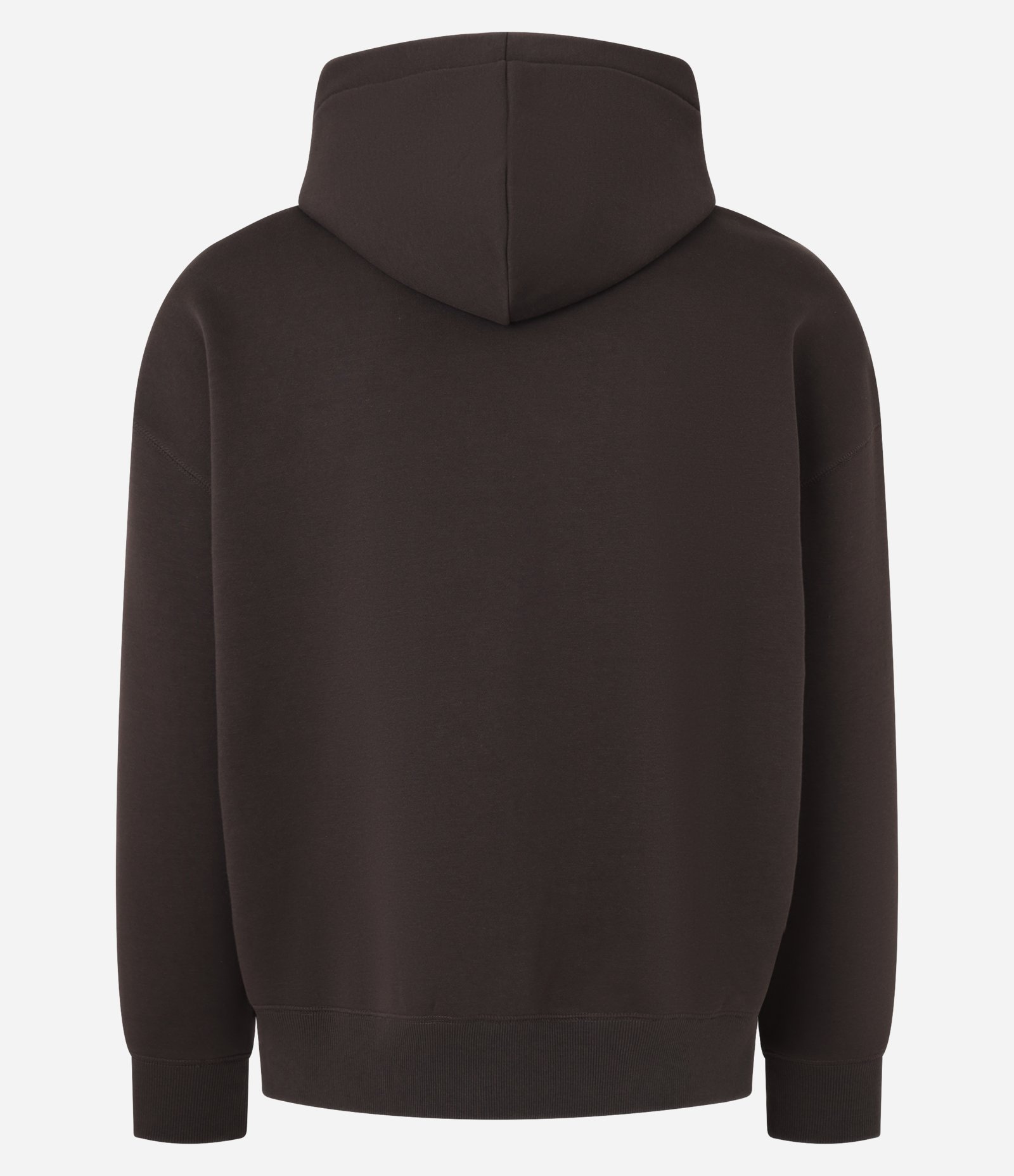 Casaco Boxy em Moletom com Felpa Liso Marrom 7