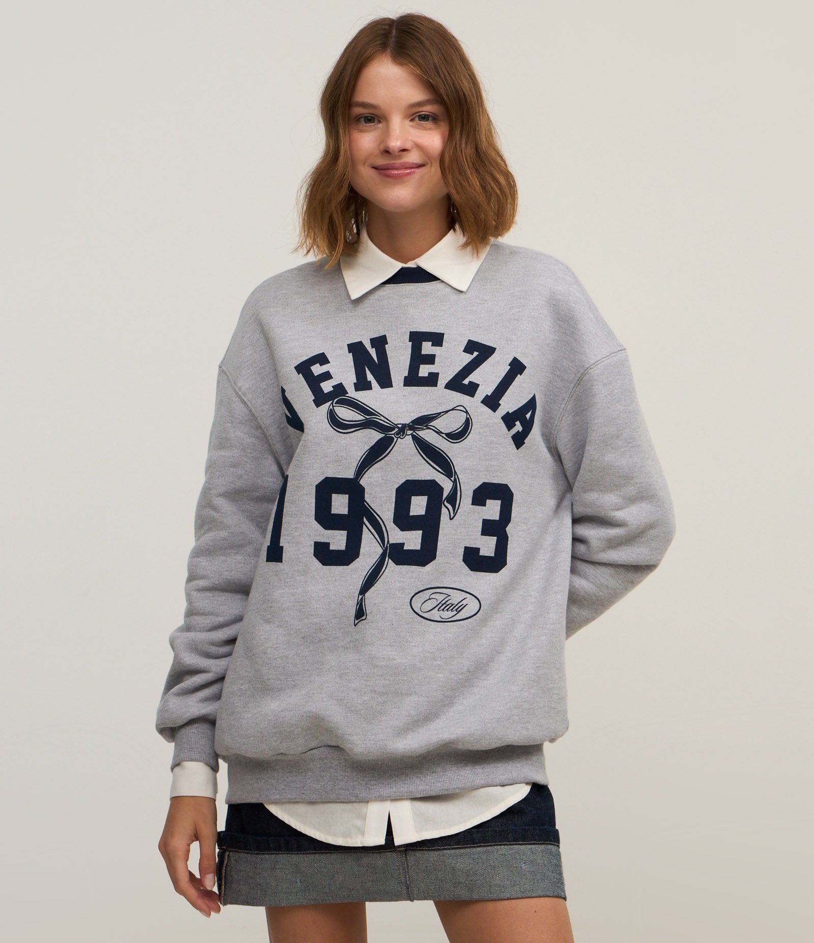 Casaco em Moletom com Forro Fleece e Estampa em Lettering Cinza 3
