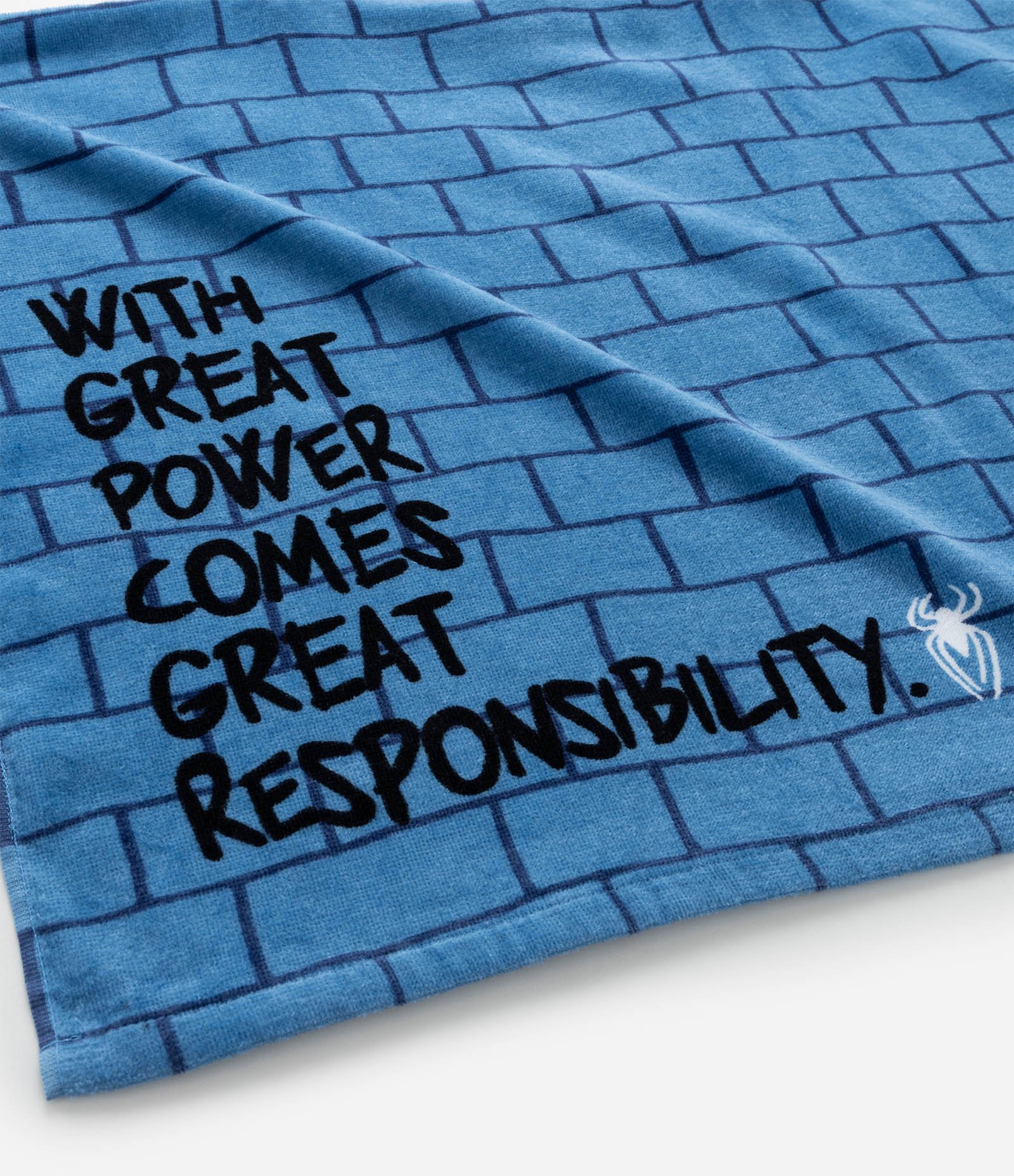 Poncho Infantil Atoalhado com Estampa Homem Aranha - Tam Único Azul 3