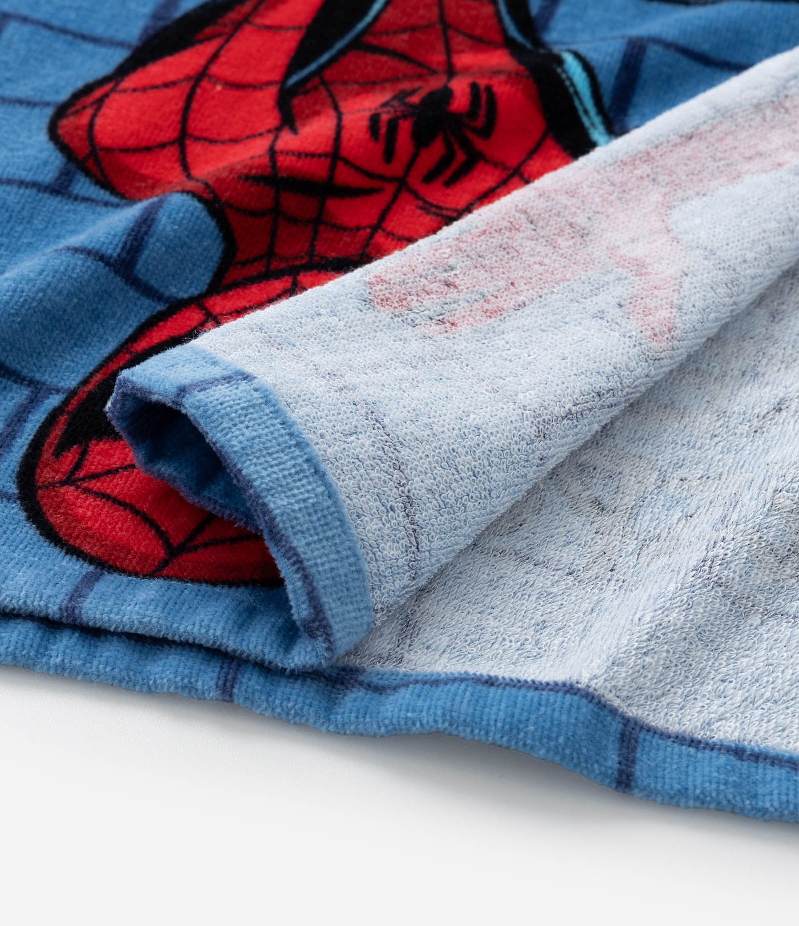 Poncho Infantil Atoalhado com Estampa Homem Aranha - Tam Único Azul 4