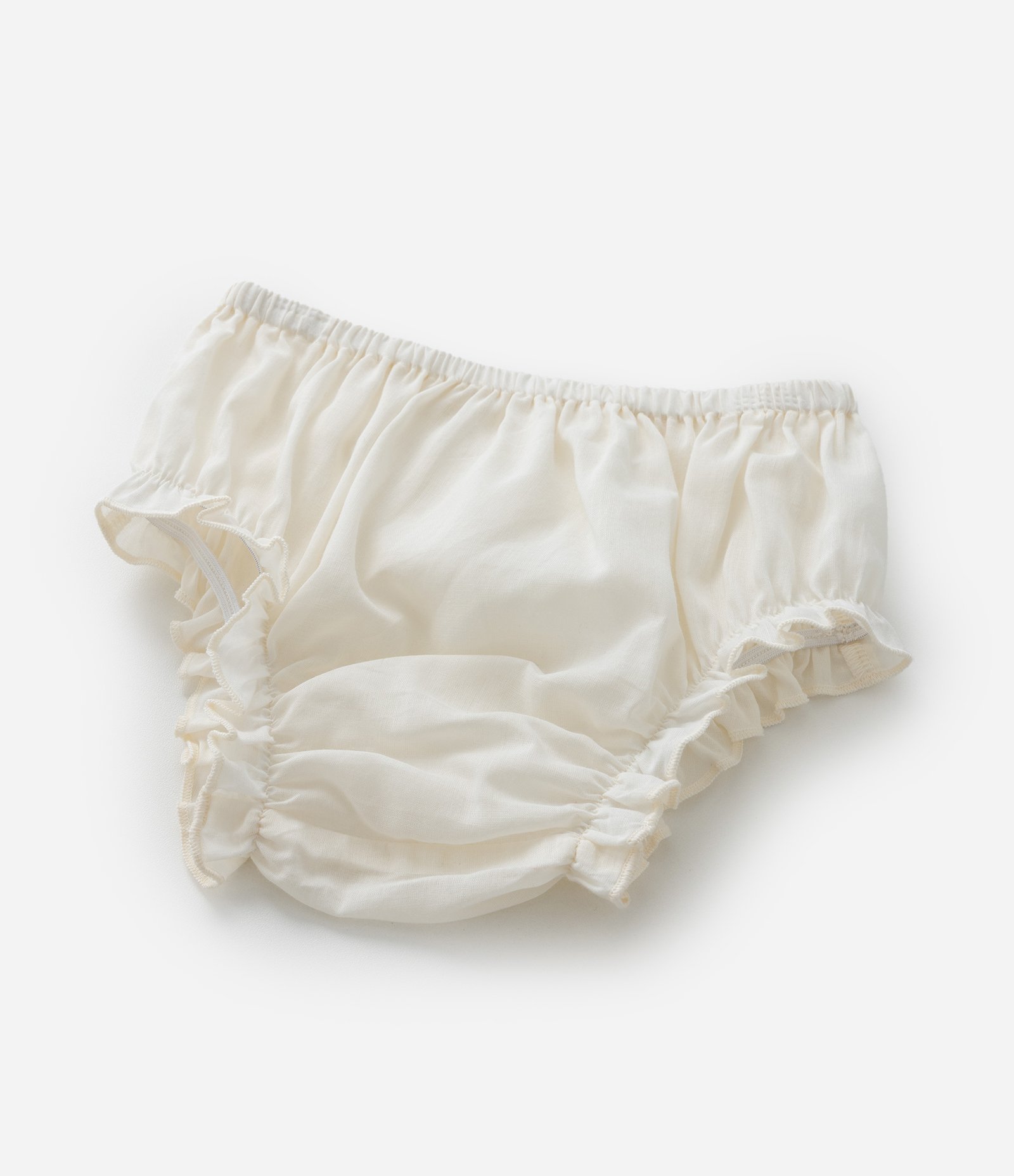 Vestido Infantil com Babados e Estampa Floral - Tam 0 a 18 meses Bege 9