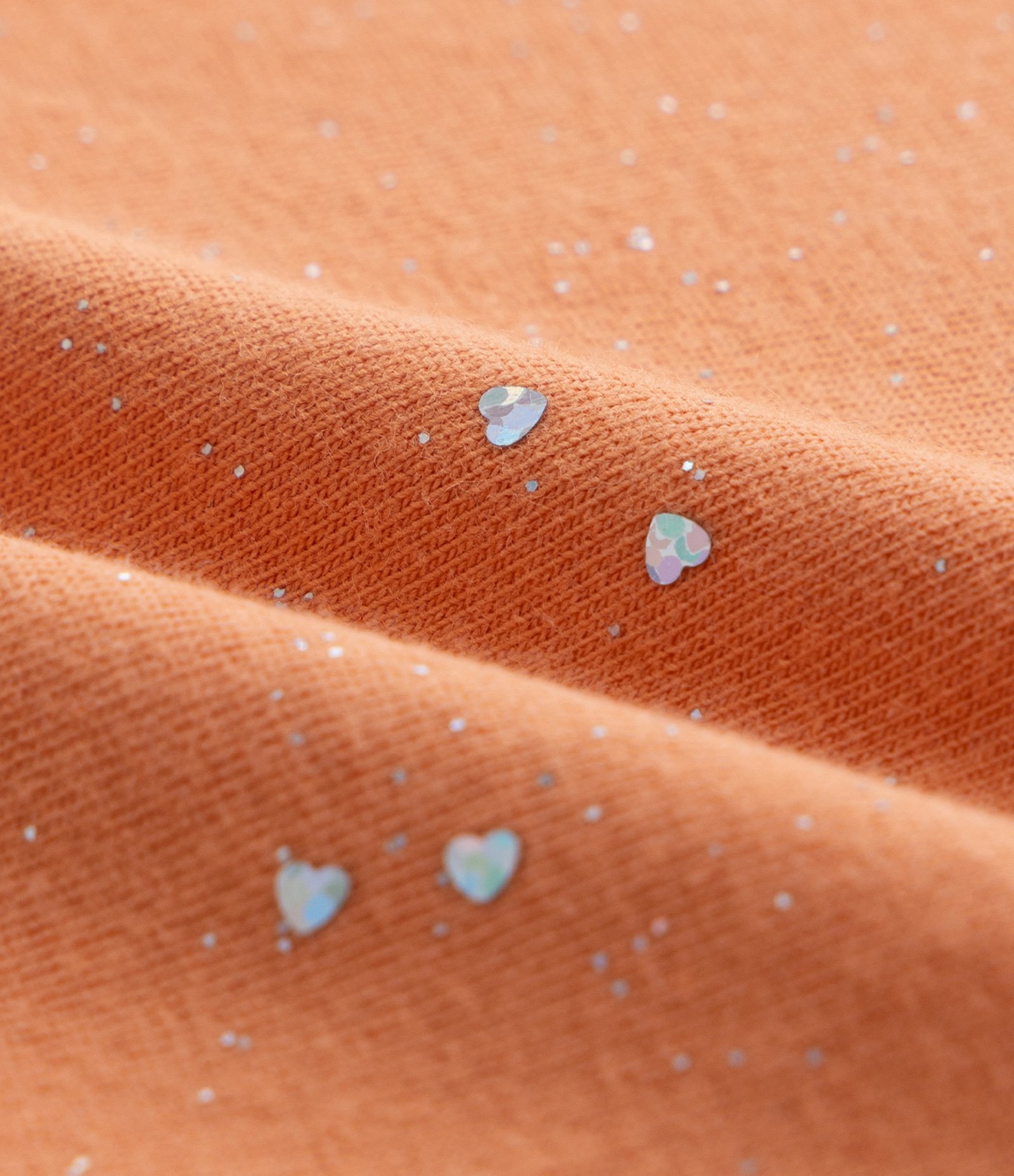 Blusa Infantil em Cotton com Brilhinhos - Tam 1 a 5 Anos Laranja 3