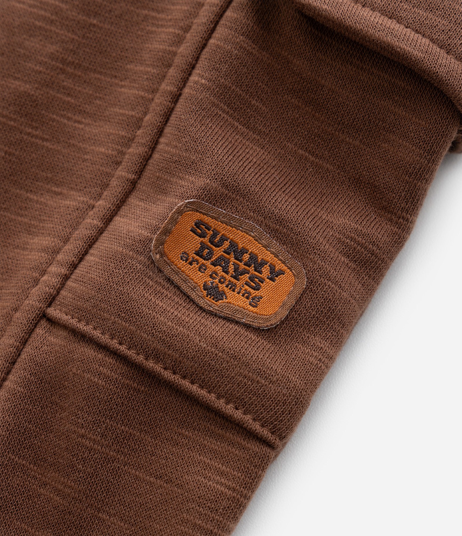 Calça Infantil em Moletom com Bolsos Cargo - Tam 1 a 6 Anos Marrom 6