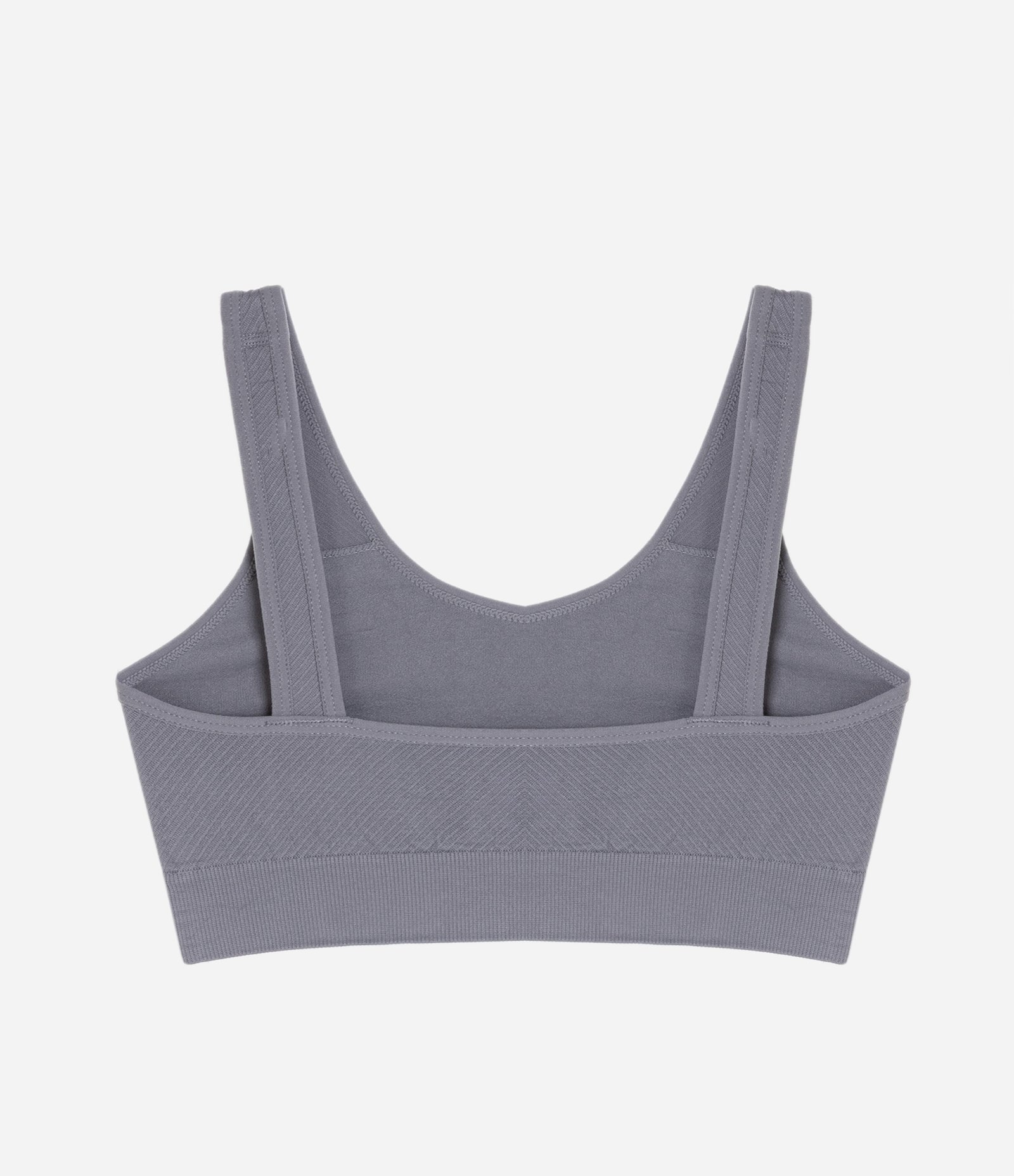 Sutiã Top em Poliamida Texturizada Seamless Cinza 6