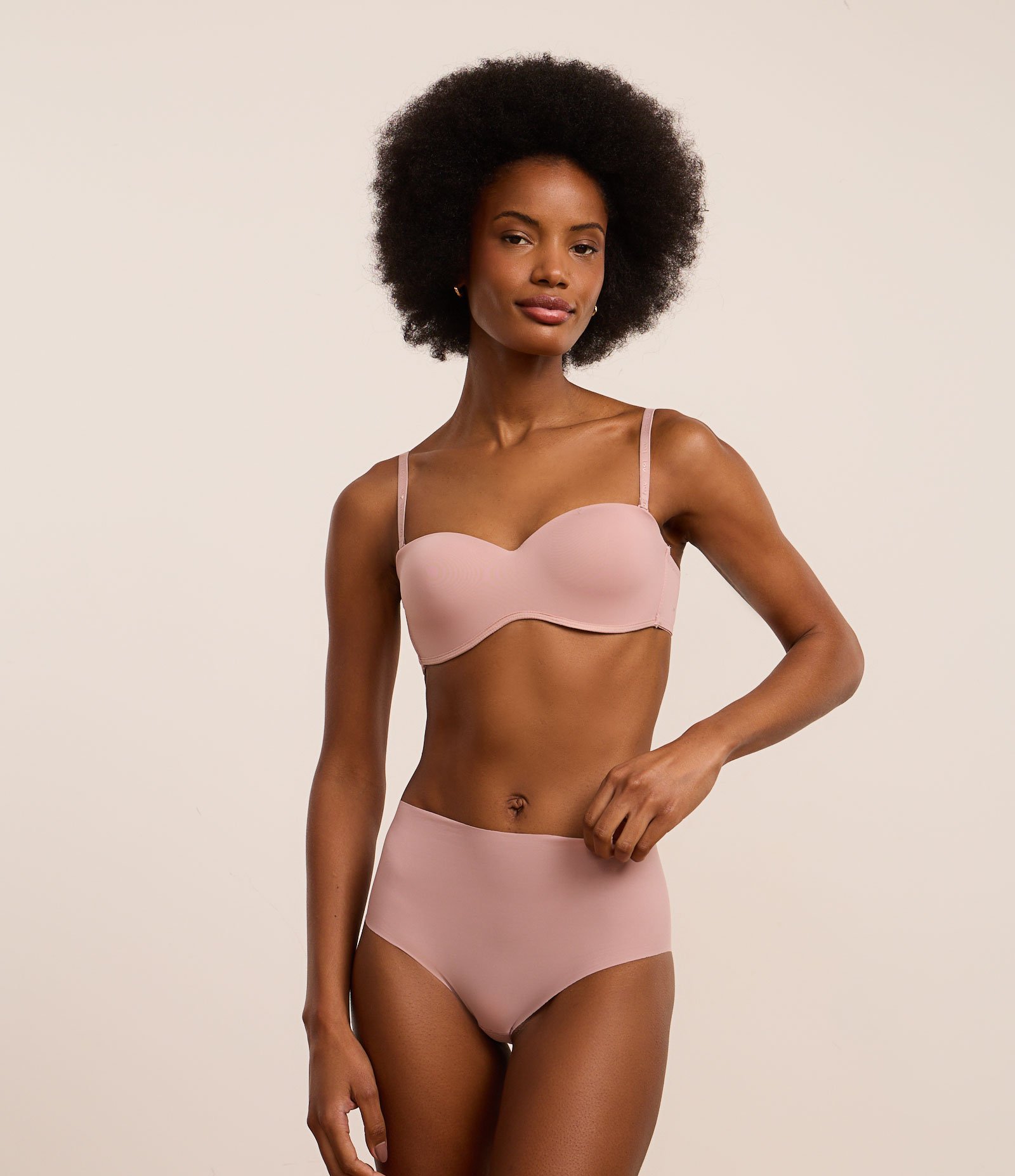 Sutiã Tomara que Caia em Poliamida com Bojo Oco e Alça Removível Roxo 2