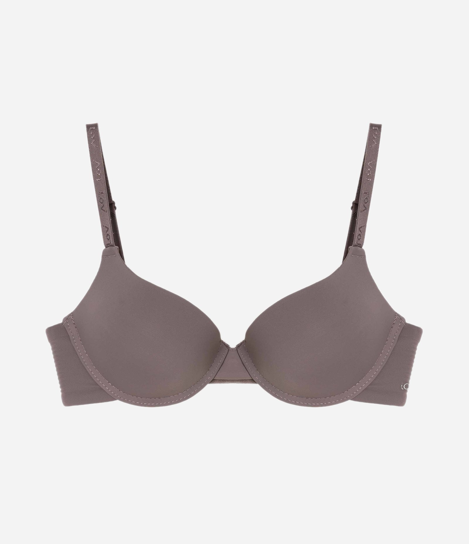 Sutiã Push Up em Microfibra Básico Cinza 5