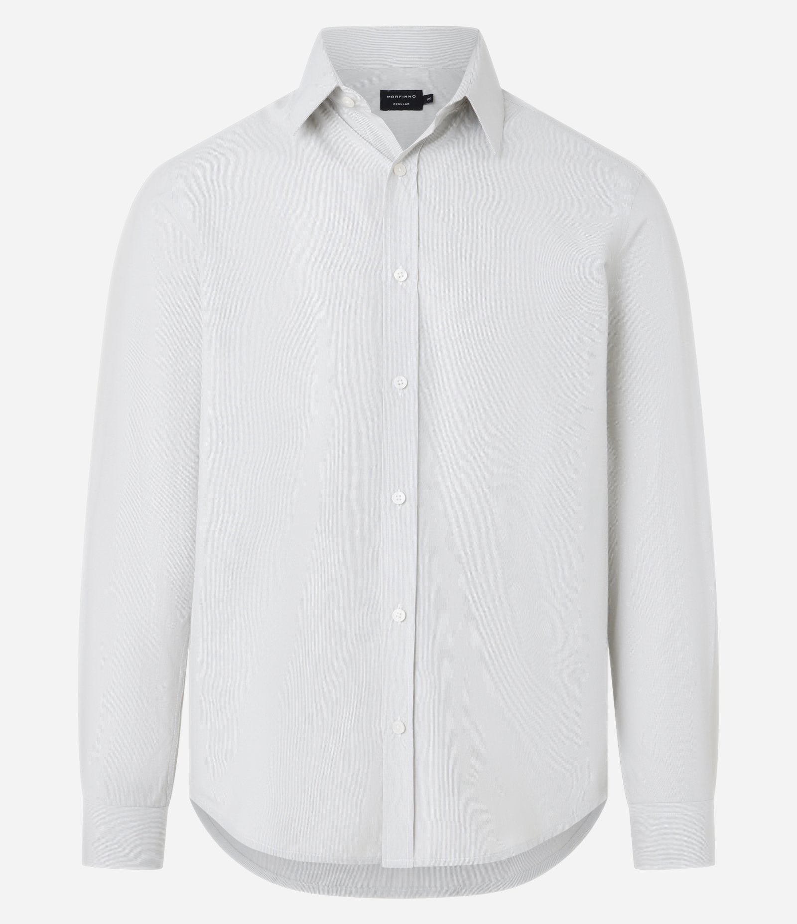 Camisa em Tricoline com Padronagem Xadrez Grid Off White 8