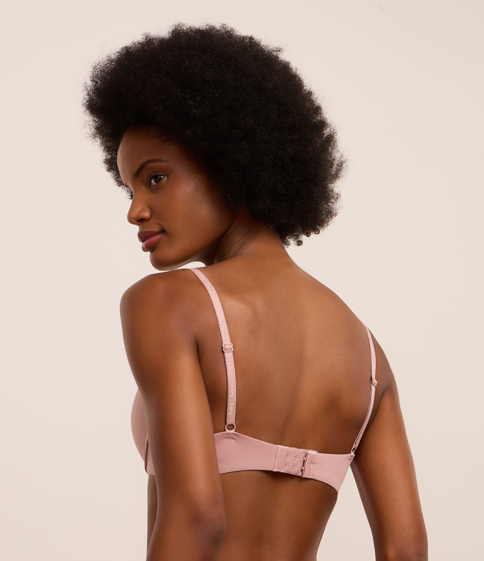 Sutiã Push Up em Microfibra Básico Rosa Neutro 5