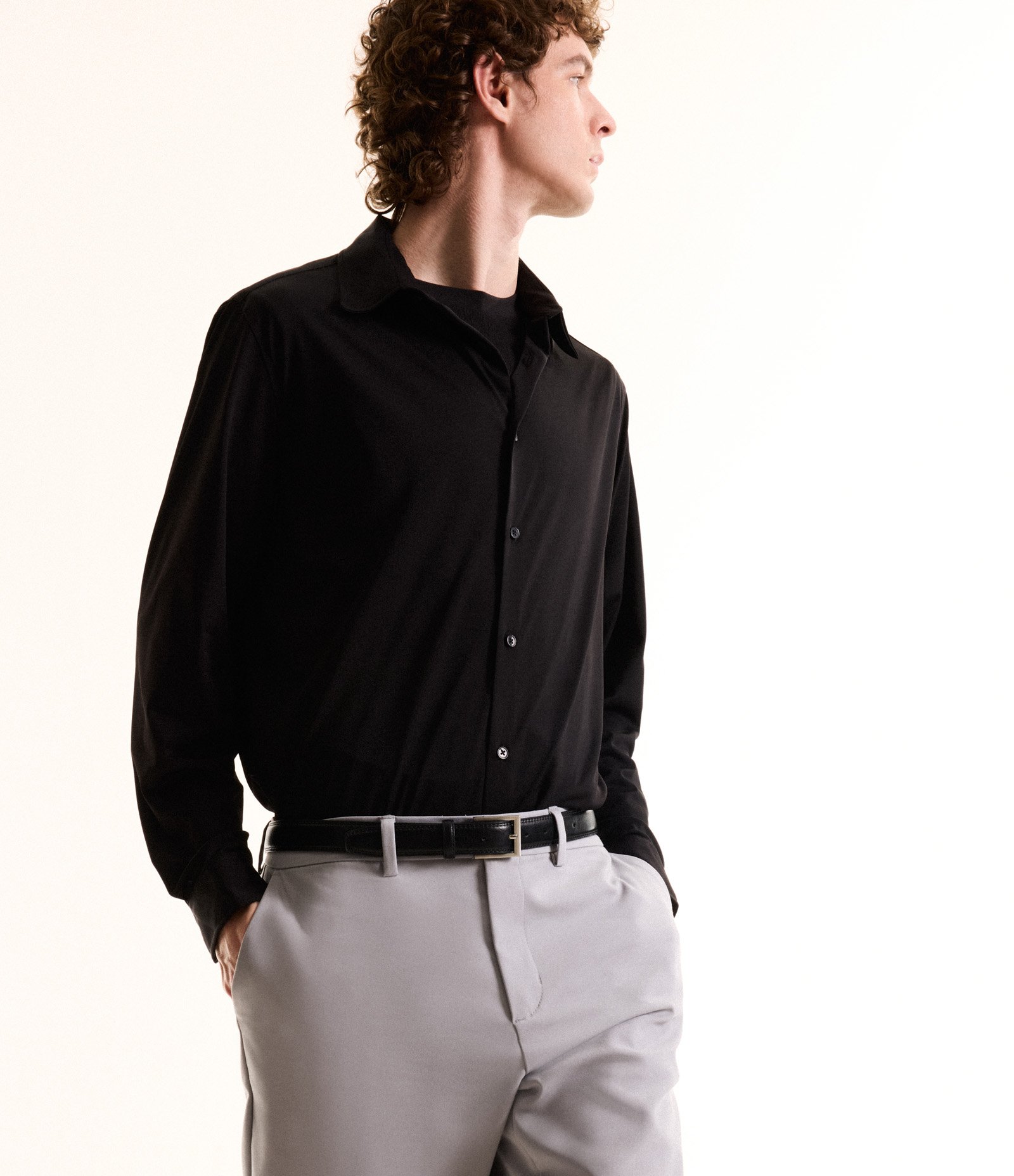 Camisa Performance em Poliamida Toque Gelado Preto 6