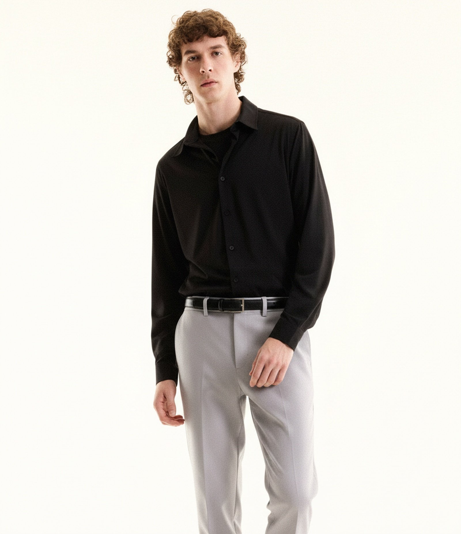 Camisa Performance em Poliamida Toque Gelado Preto 3