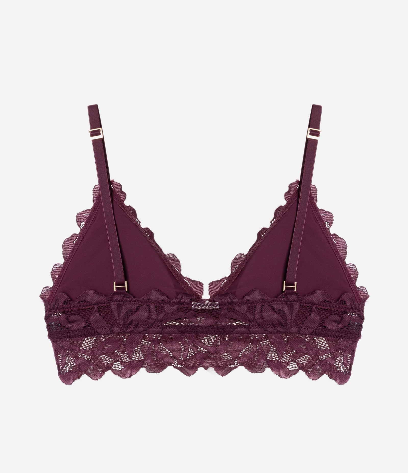 Sutiã Top em Renda Floral Vinho 6